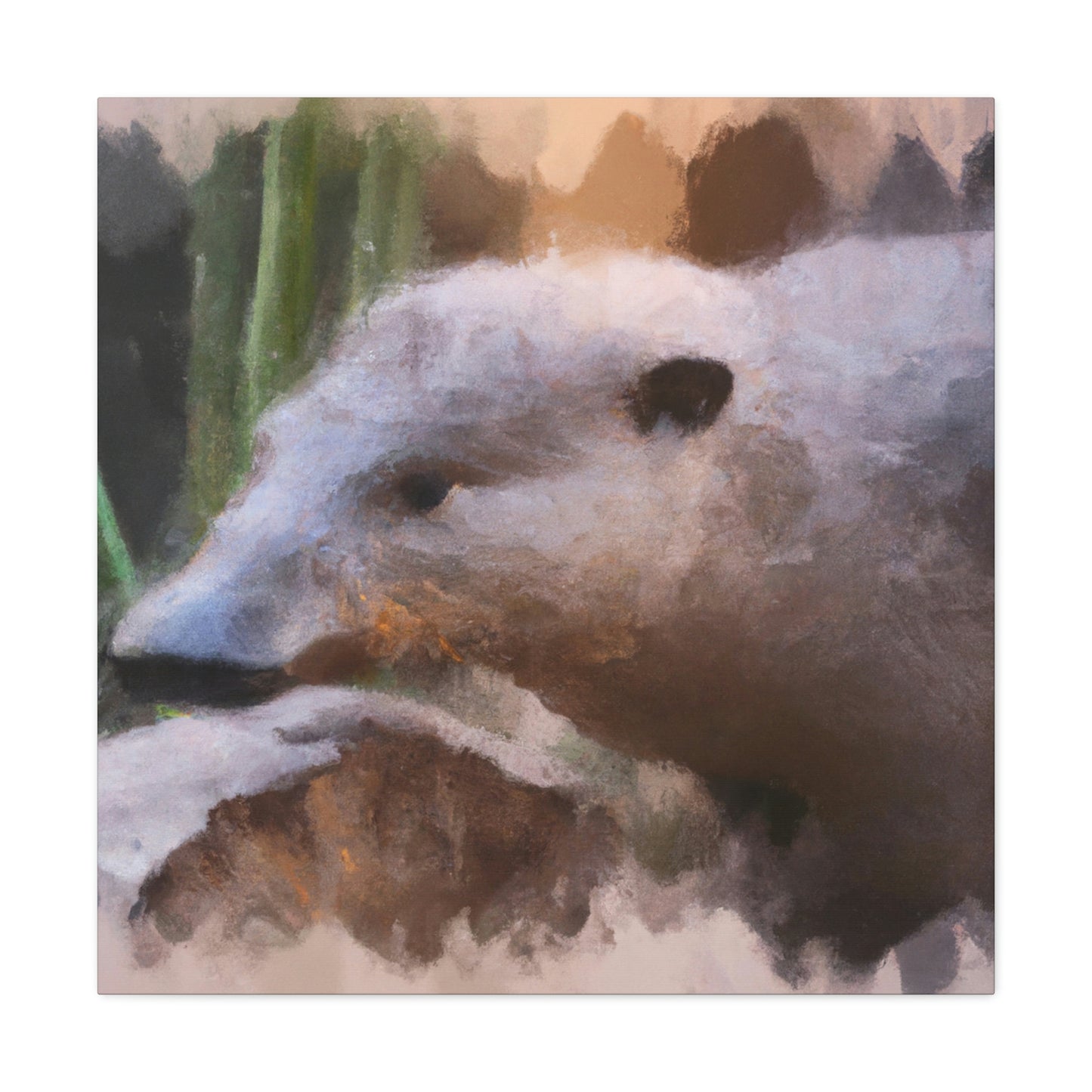 "Platypus Portrait Abstract" - Canvas