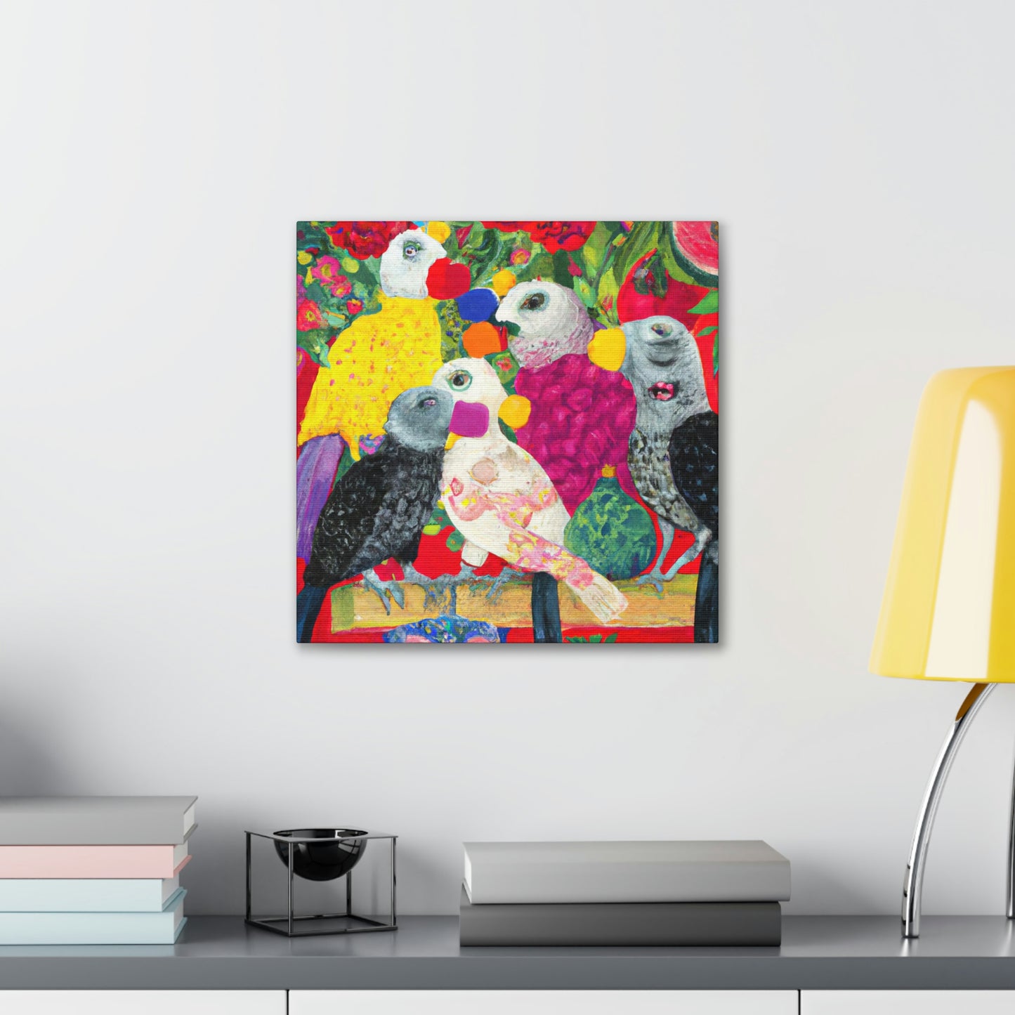 African Greys Adored - Canvas