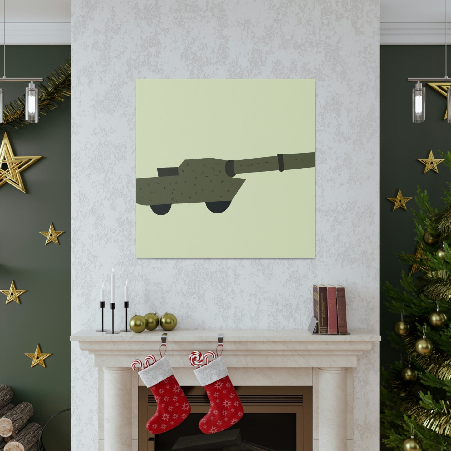 "Gun Minimalism Tranquility" - Canvas