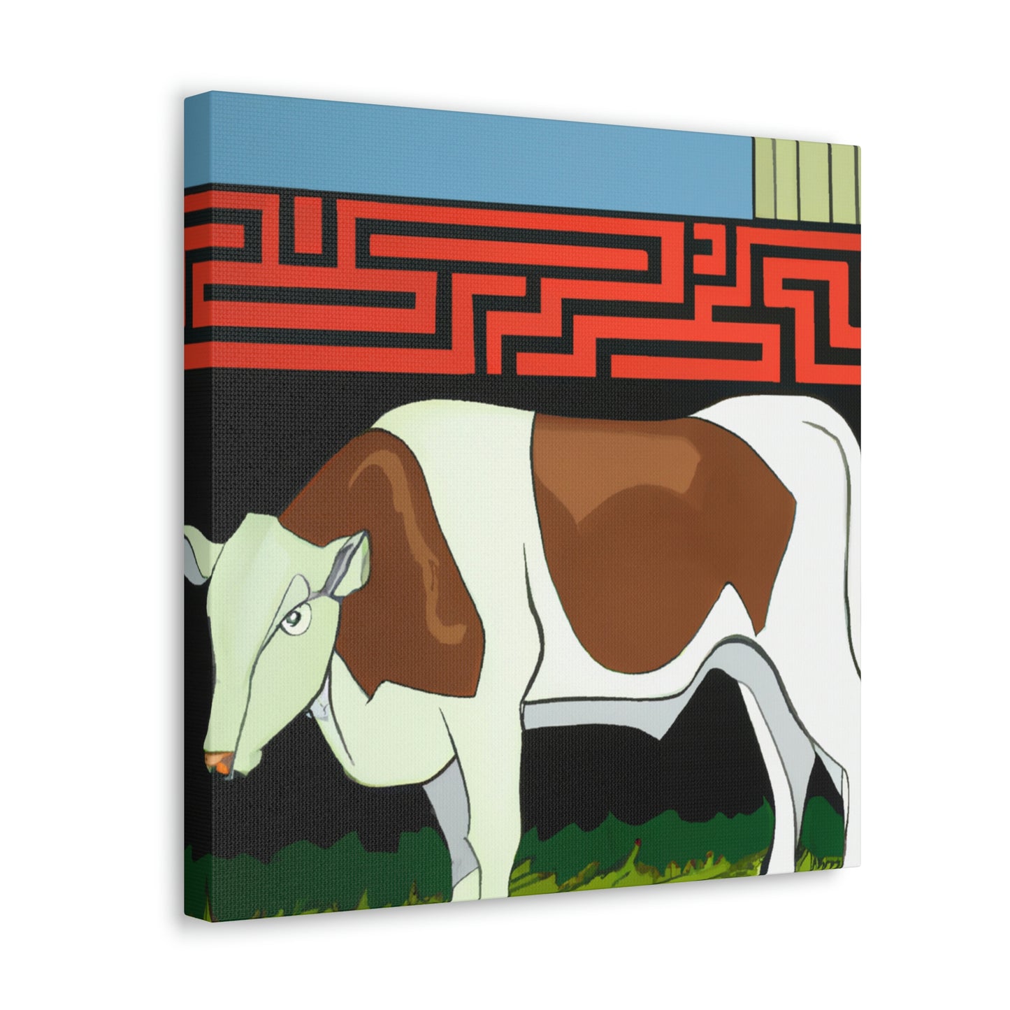 Calves in Art Deco - Canvas