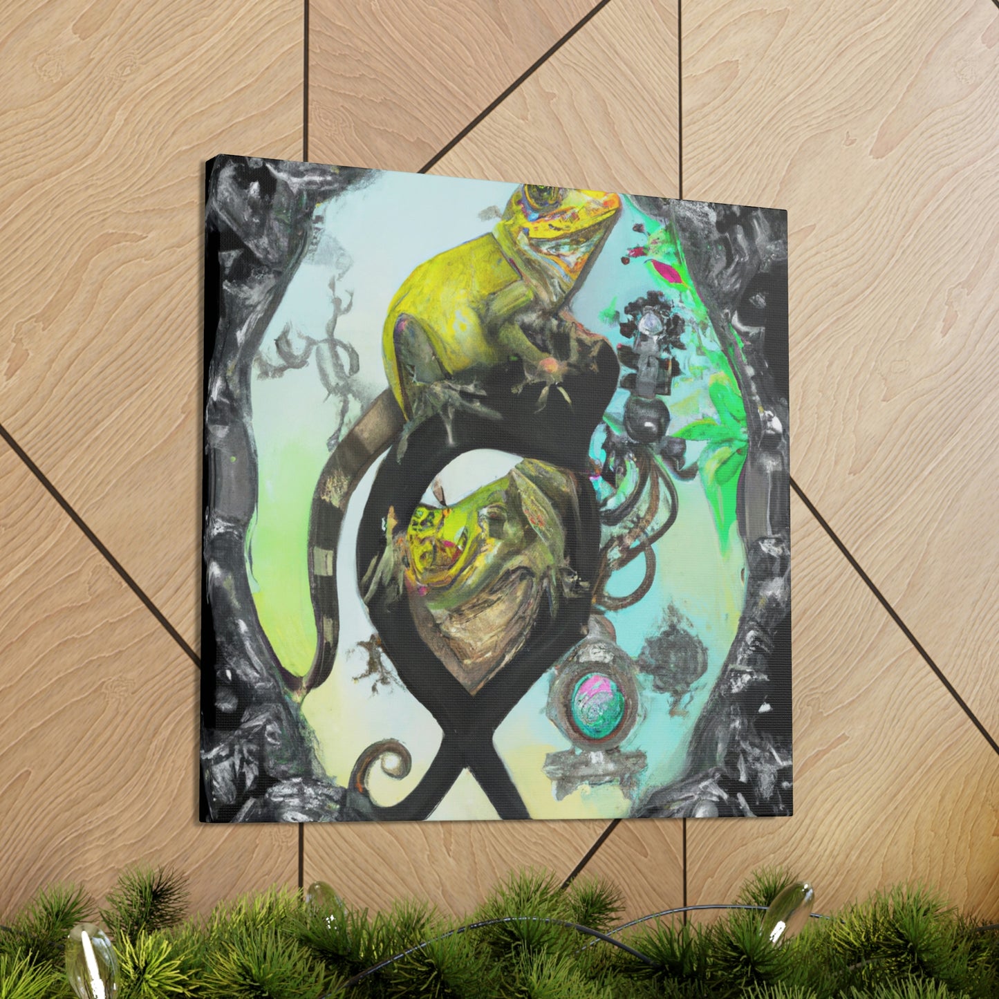 Lizards In Baroque - Canvas