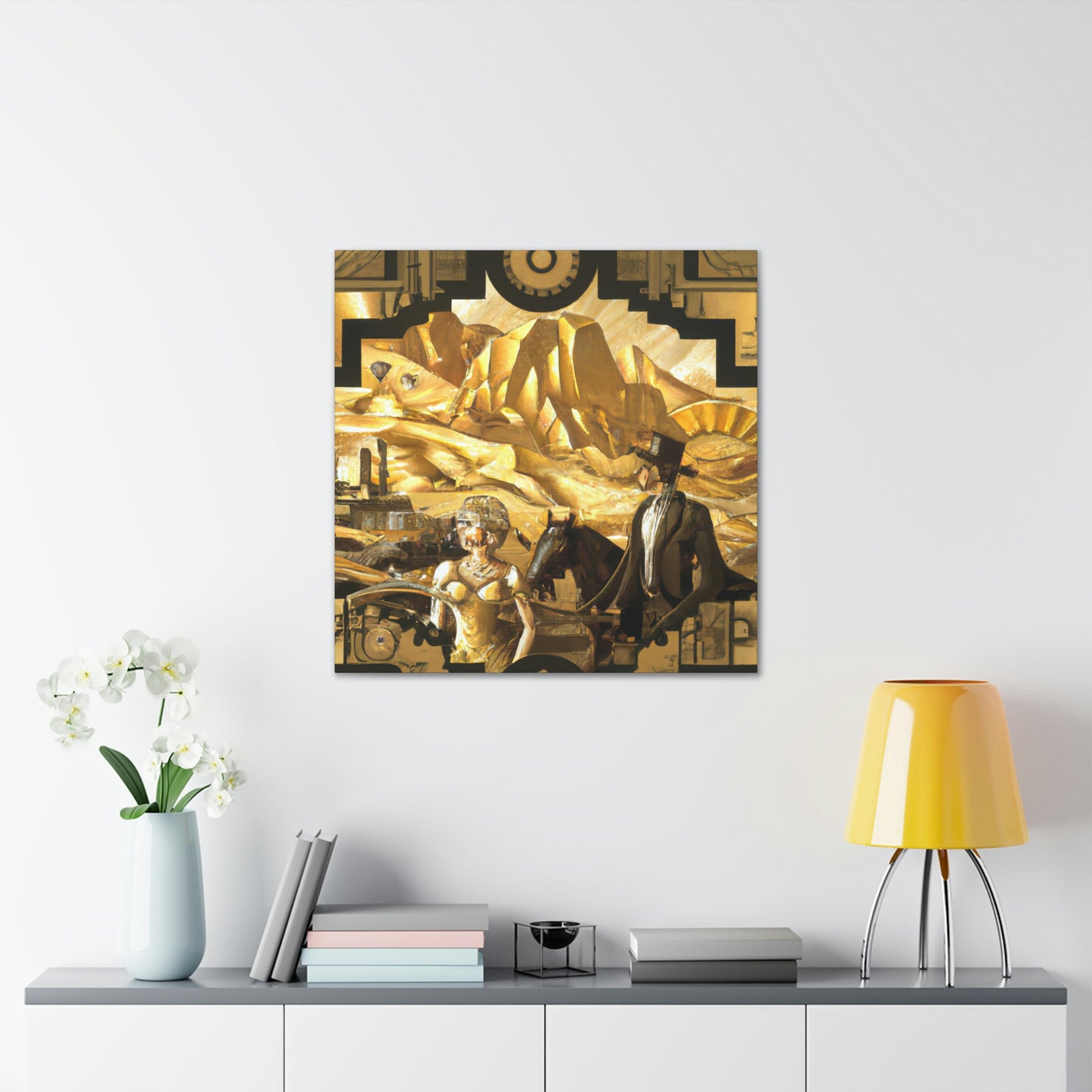 "Miner's Gold Reverie" - Canvas