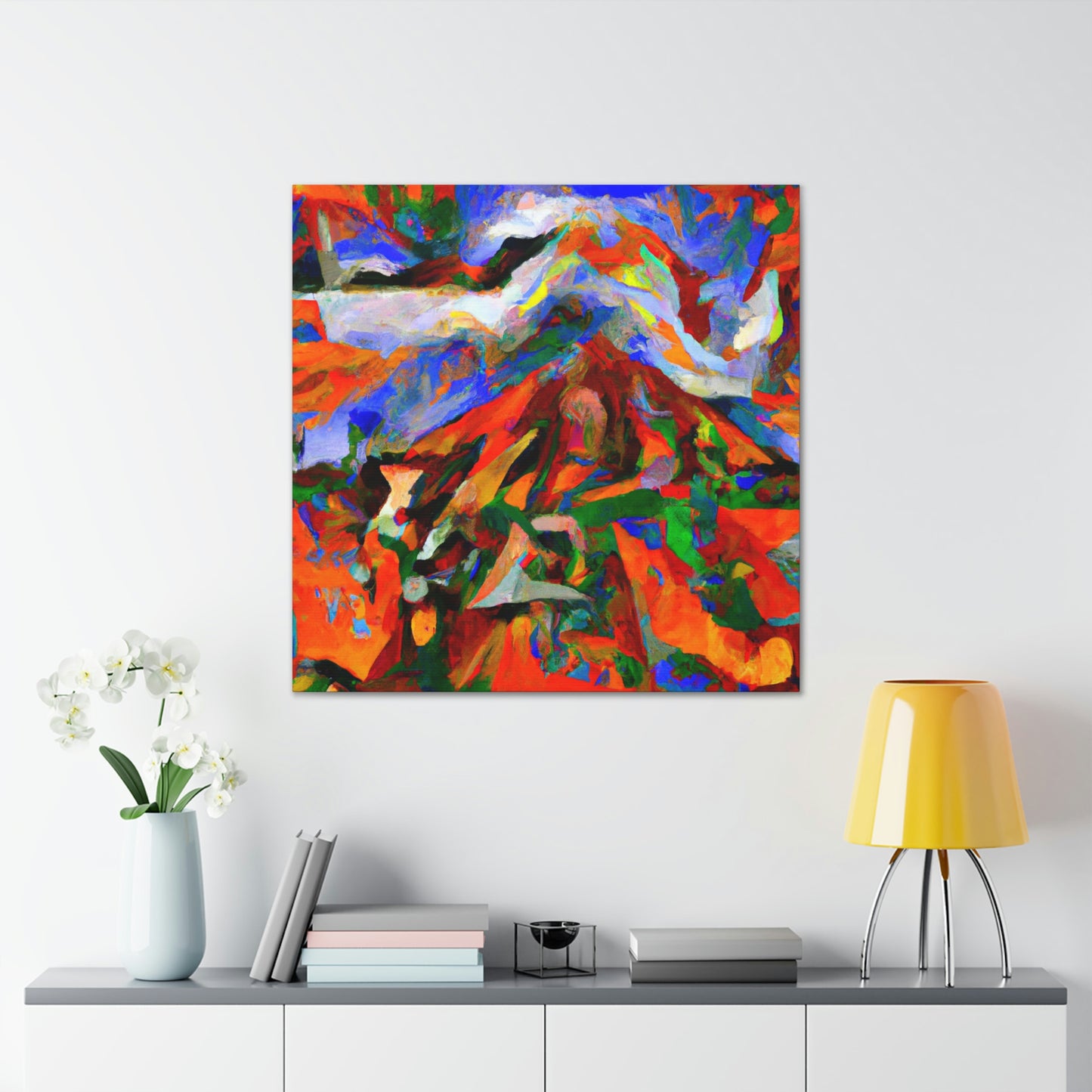 Volcano's Eruptive Glory - Canvas