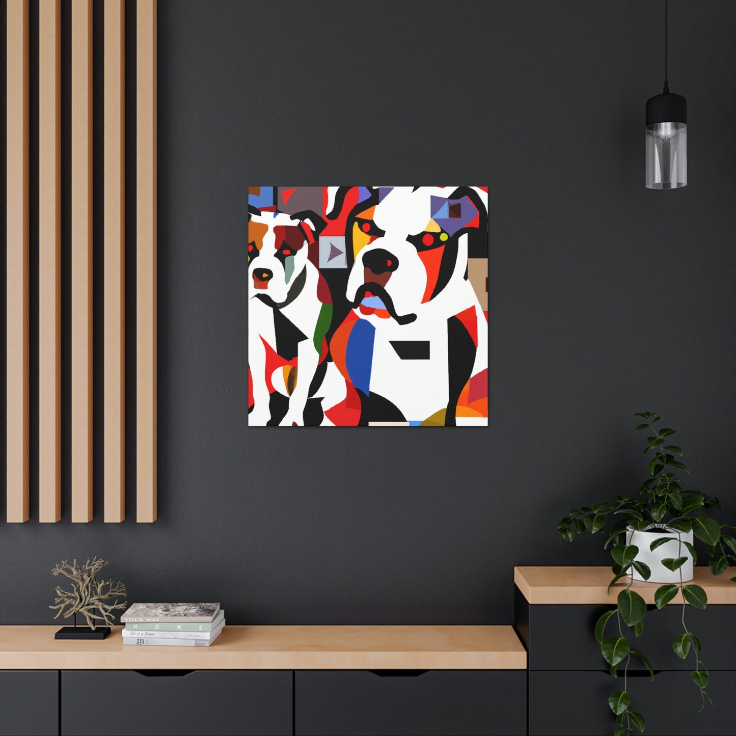 American Bulldog Portrait - Canvas