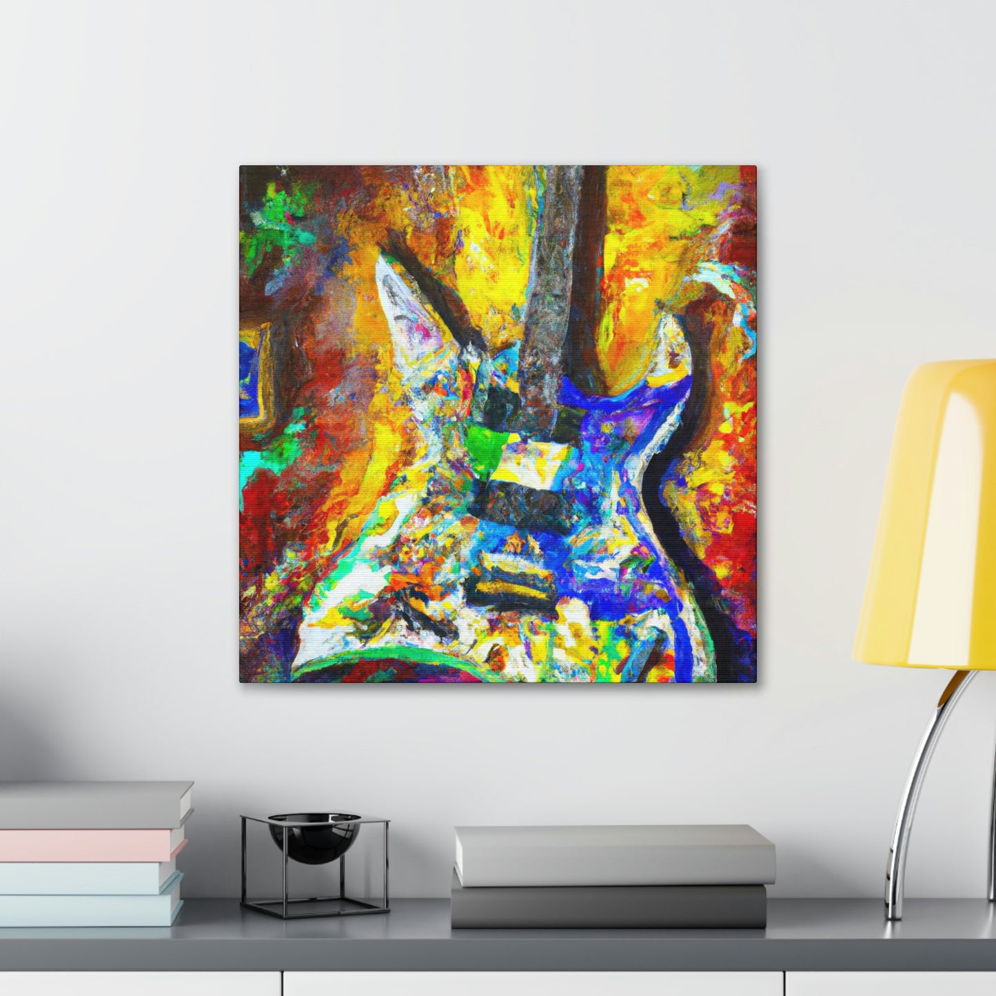 "Electric Guitar Enigma" - Canvas