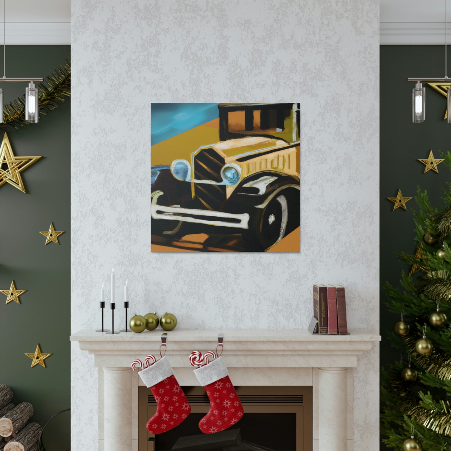 "Automobiles of the 20s" - Canvas