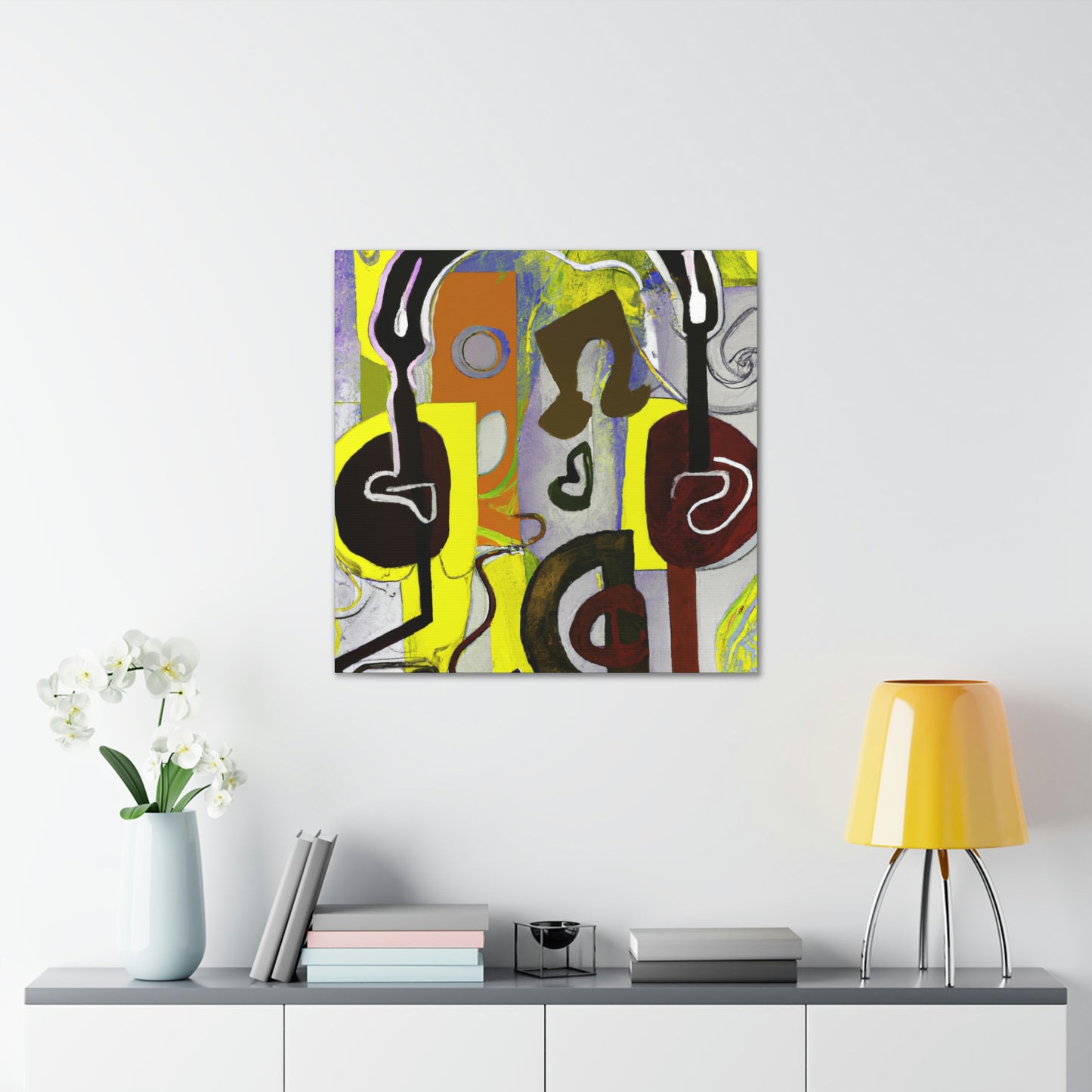 Headphones in Harmony - Canvas