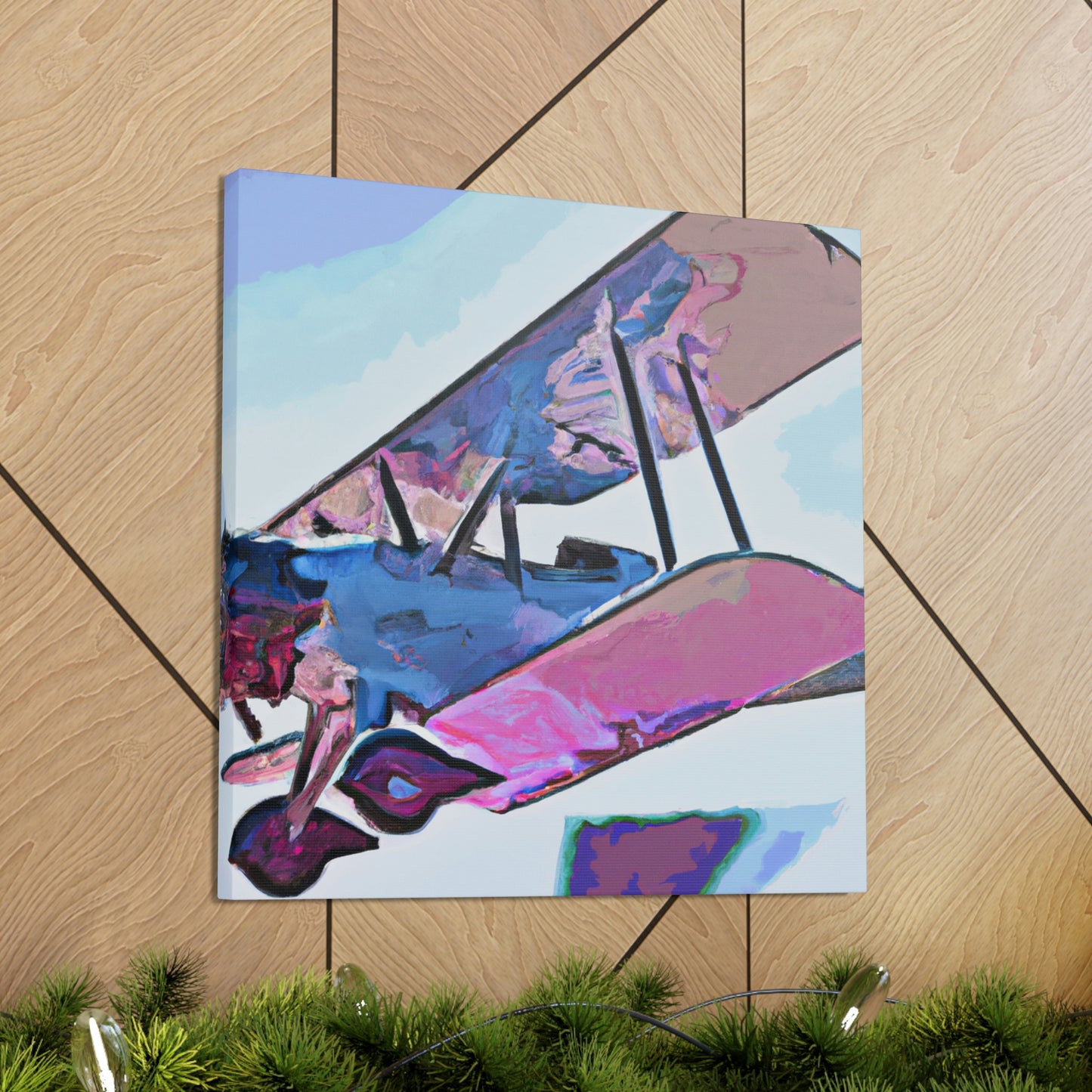 Vintage Airplane Glory - Canvas