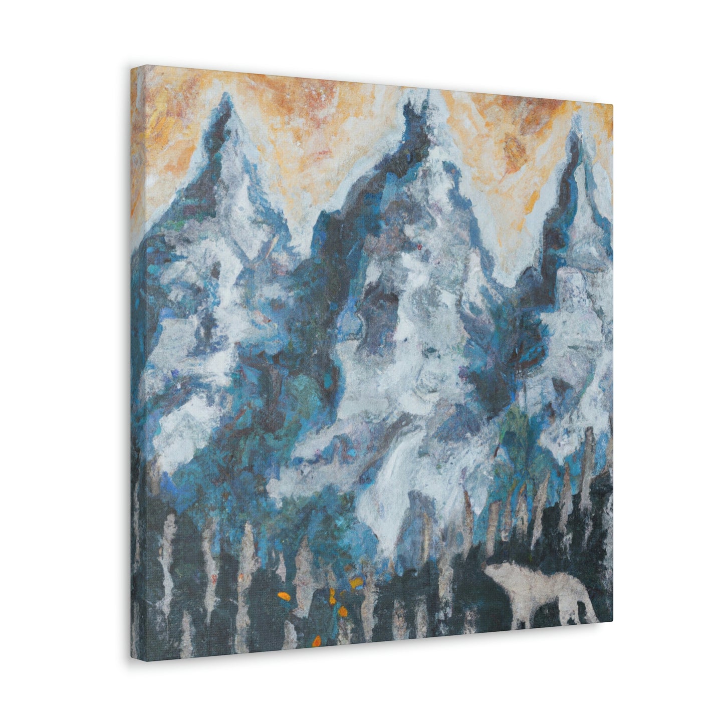 Wolf in the Woods - Canvas