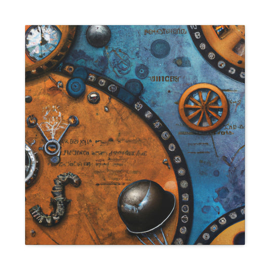 "Whirring Clockwork Springs" - Canvas