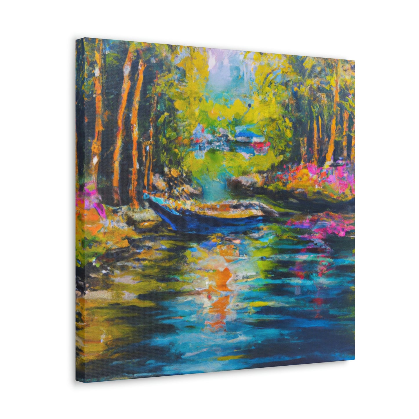 "Sunlit Countryside Bliss" - Canvas