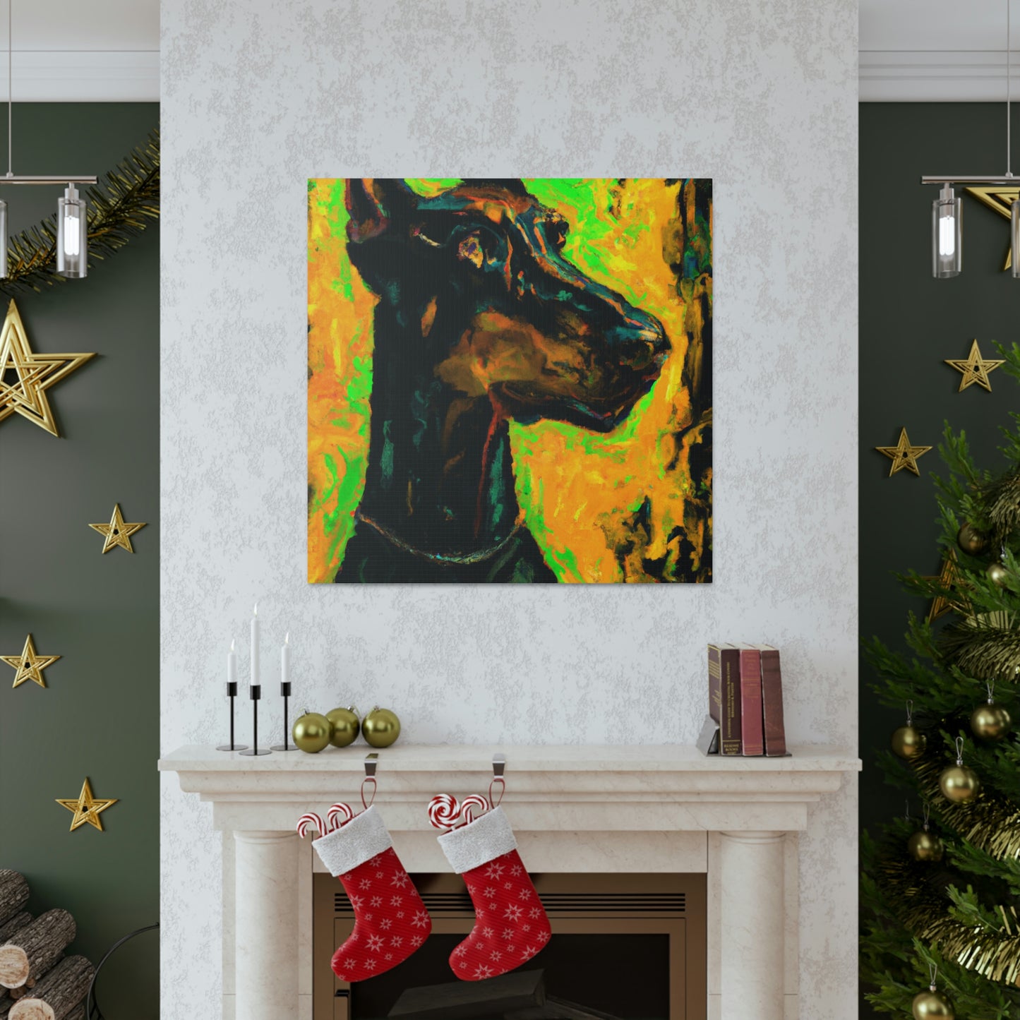 Doberman in Expressionism - Canvas