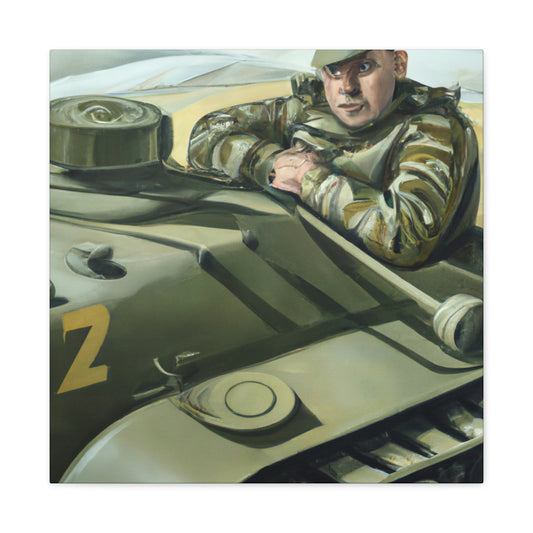 Tank Operator Courage - Canvas