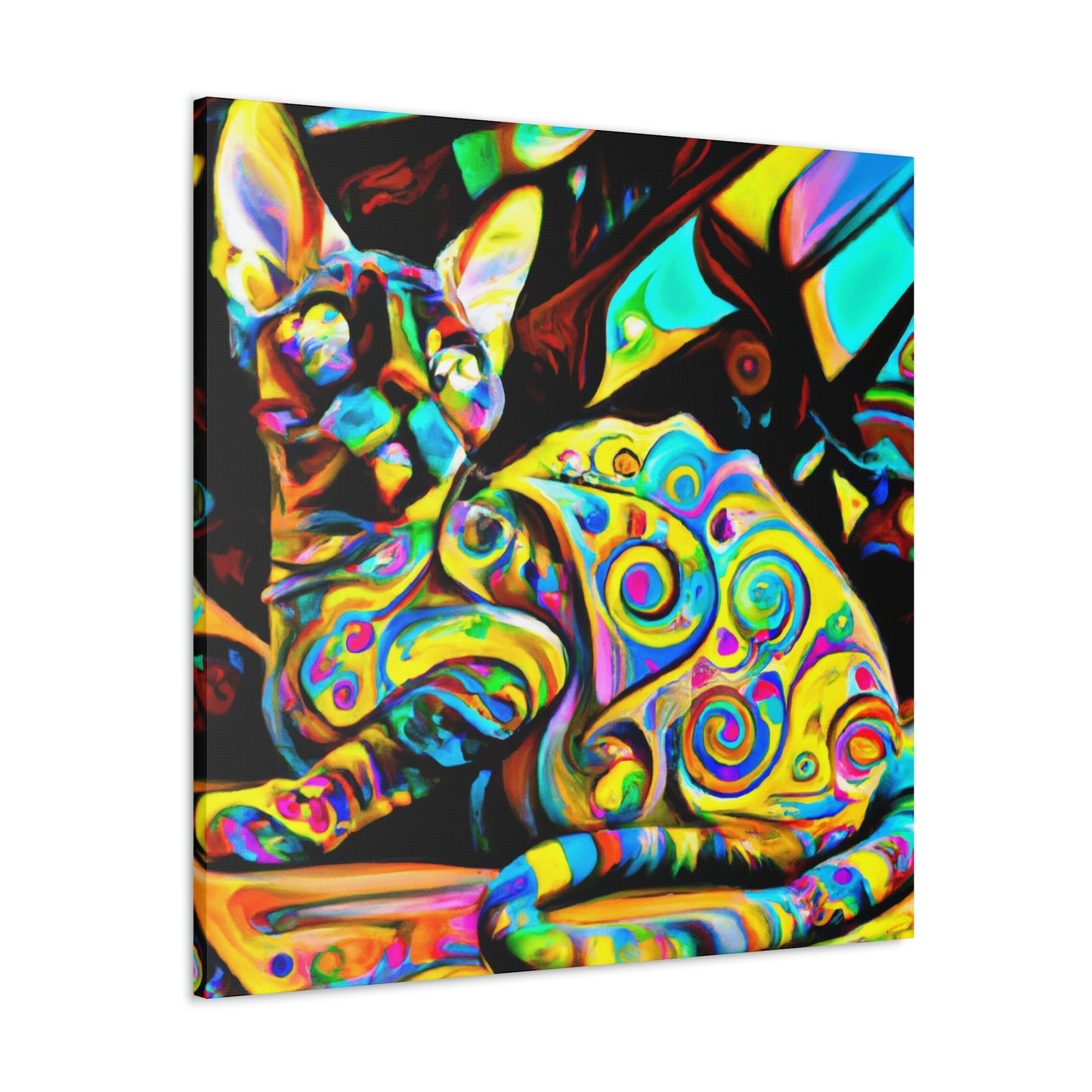 Devon Rex Regality - Canvas