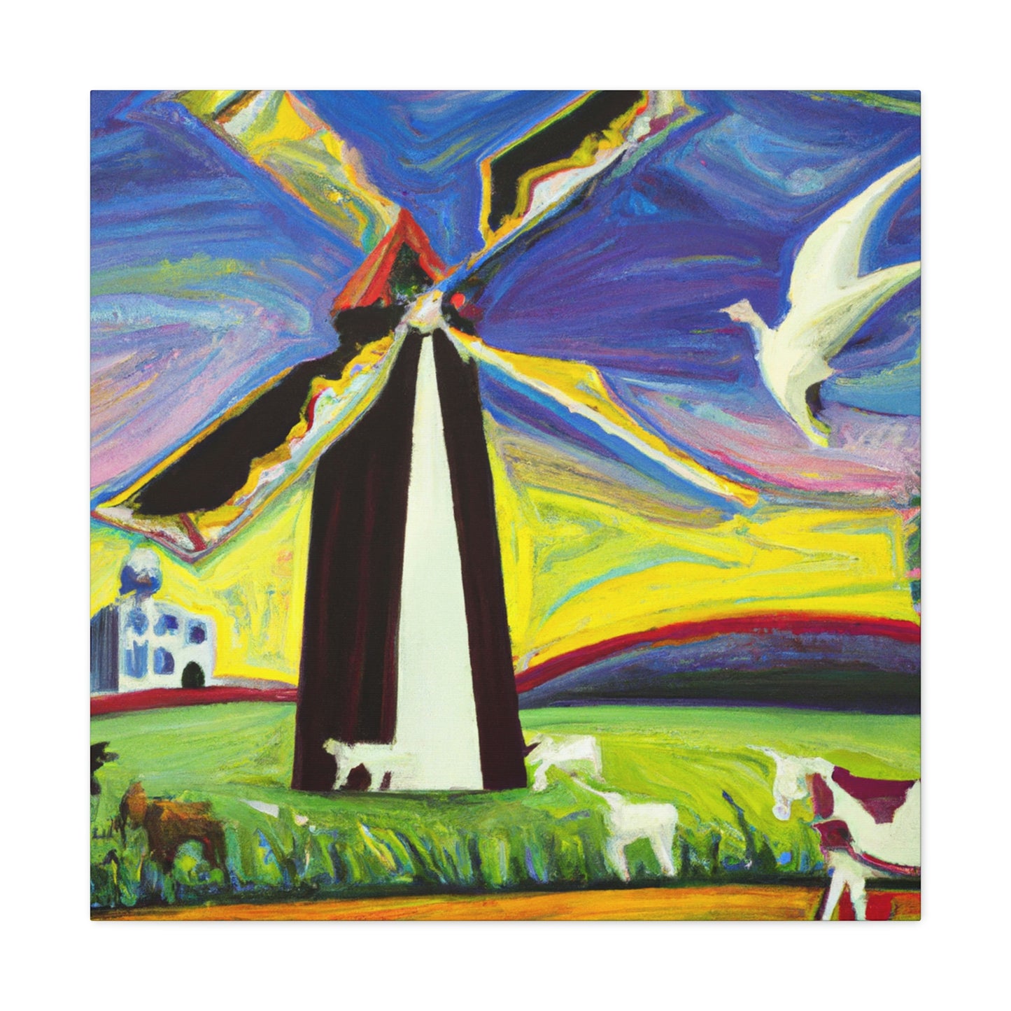 "Windmill in Dreamland" - Canvas