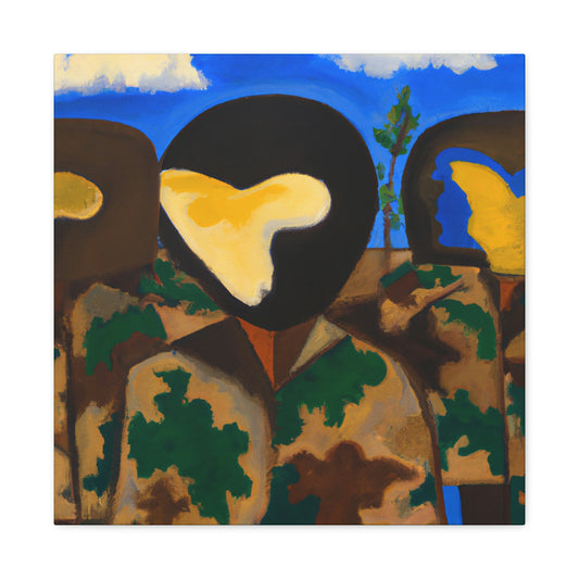 Camouflage in abstract - Canvas