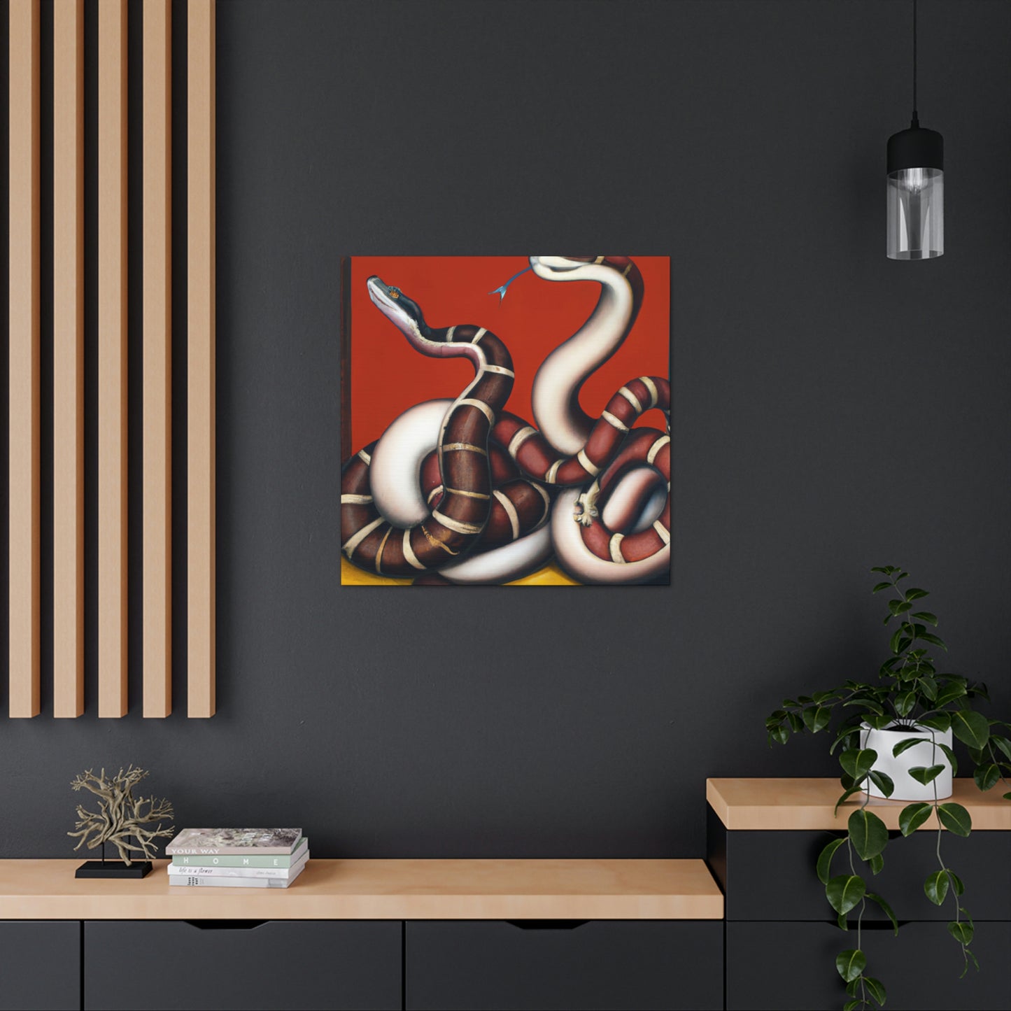 "Slithering Art Deco" - Canvas