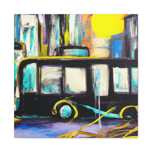 Bus in the City - Canvas