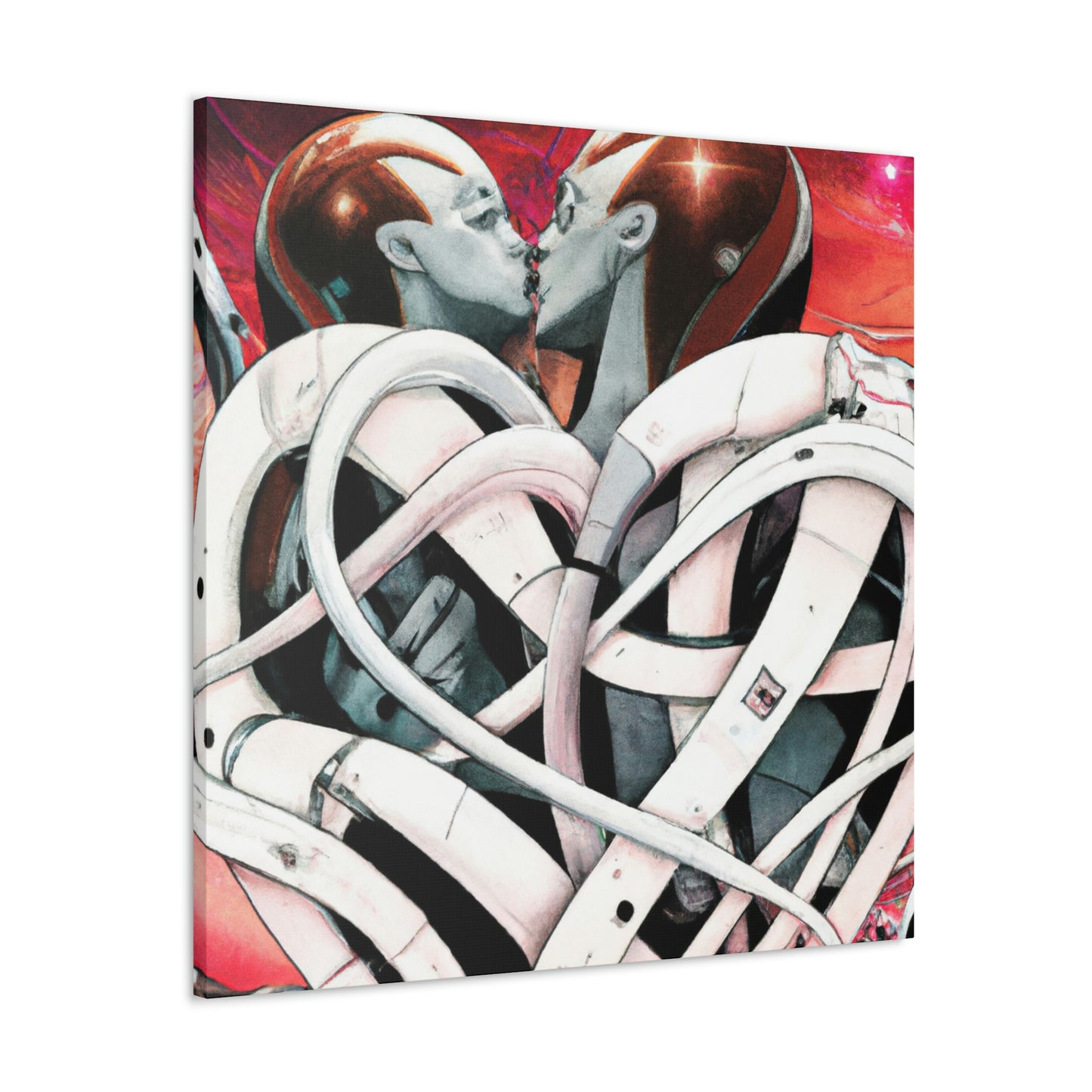 Intertwined Heart Bouquet - Canvas