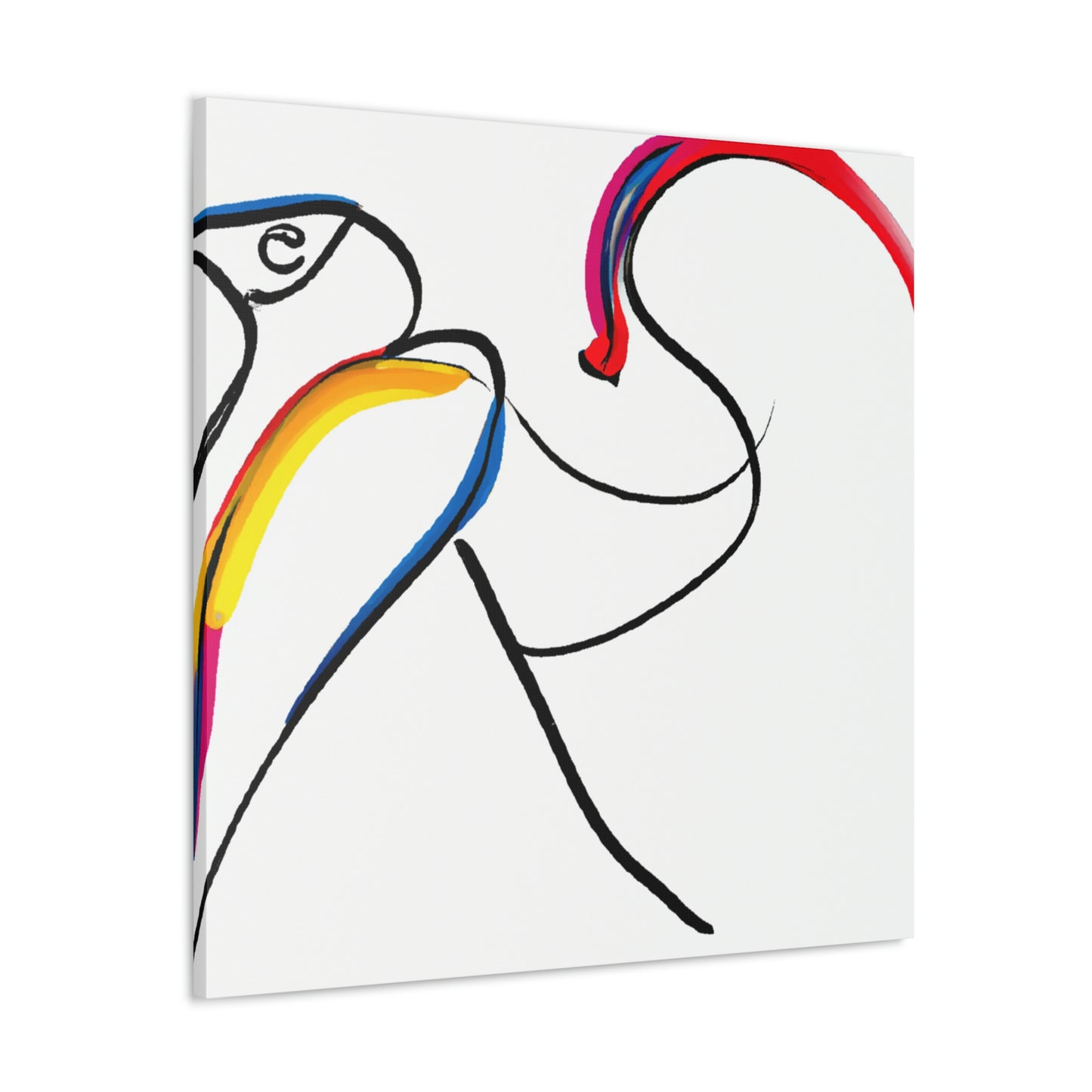 "Macaws in Minimalism" - Canvas