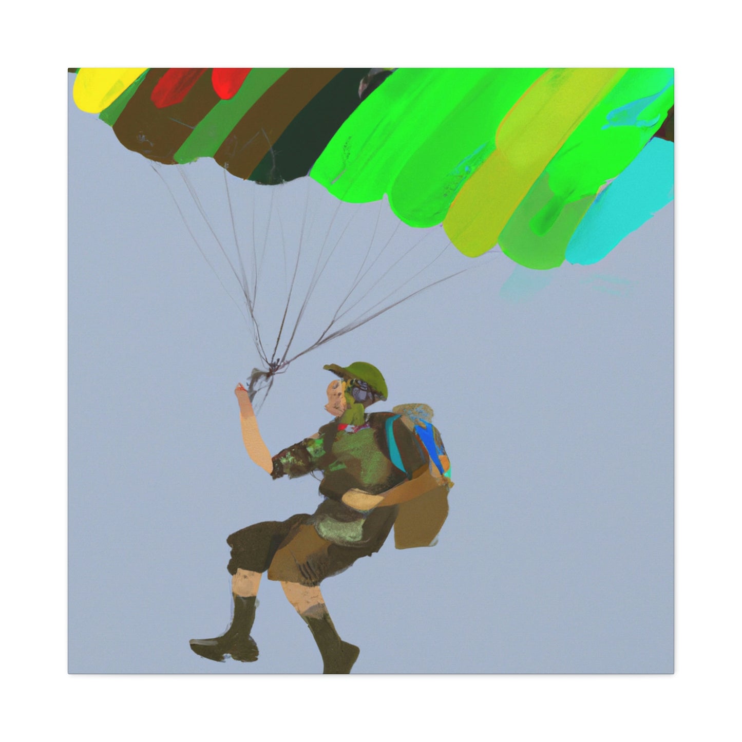 Paratrooper Fauvism Joy - Canvas