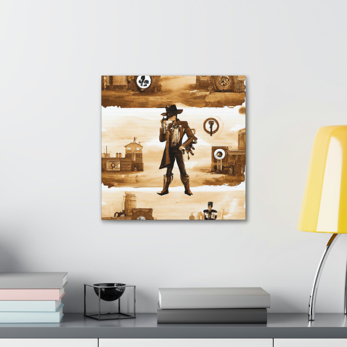 "Steam Town Wild West" - Canvas