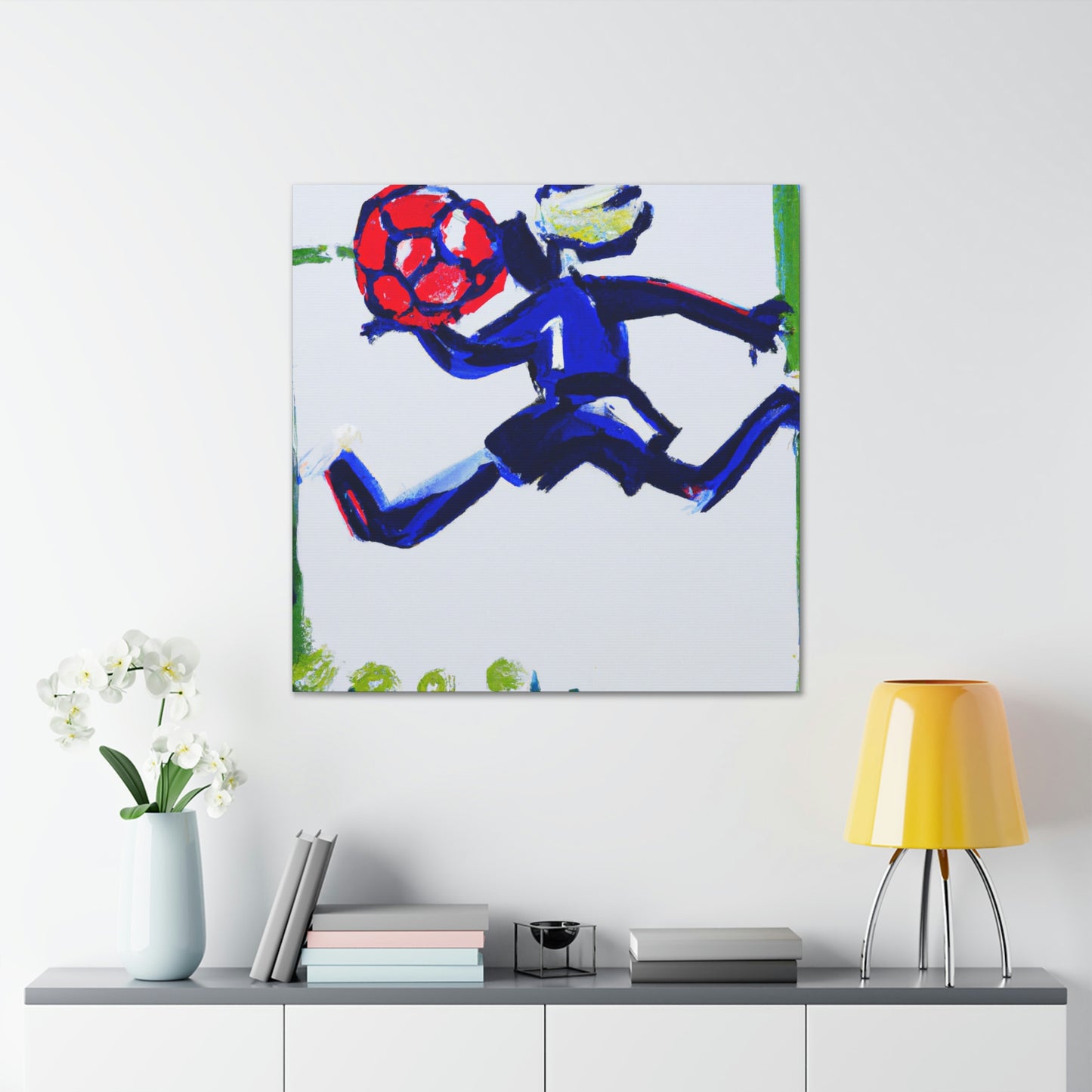 "Playing Soccer Passionately" - Canvas