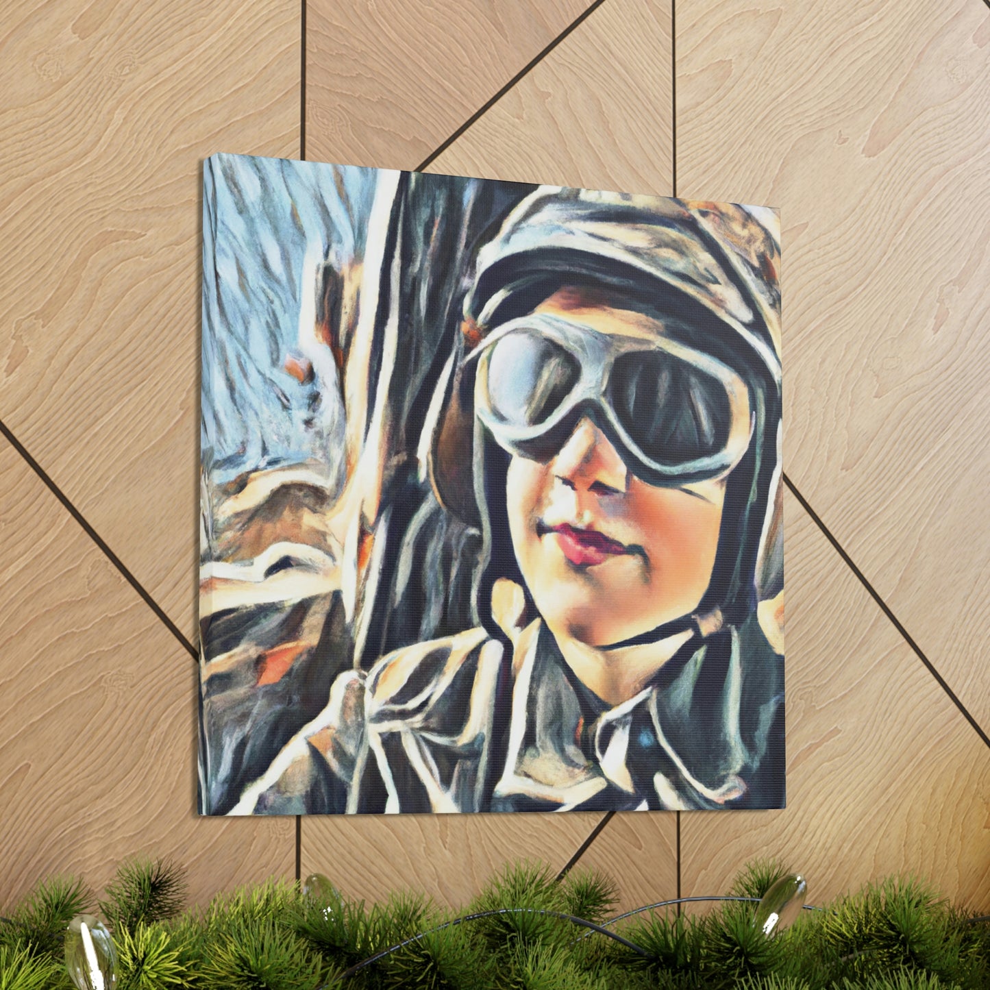 "Blue Skies, Navy Pilot" - Canvas