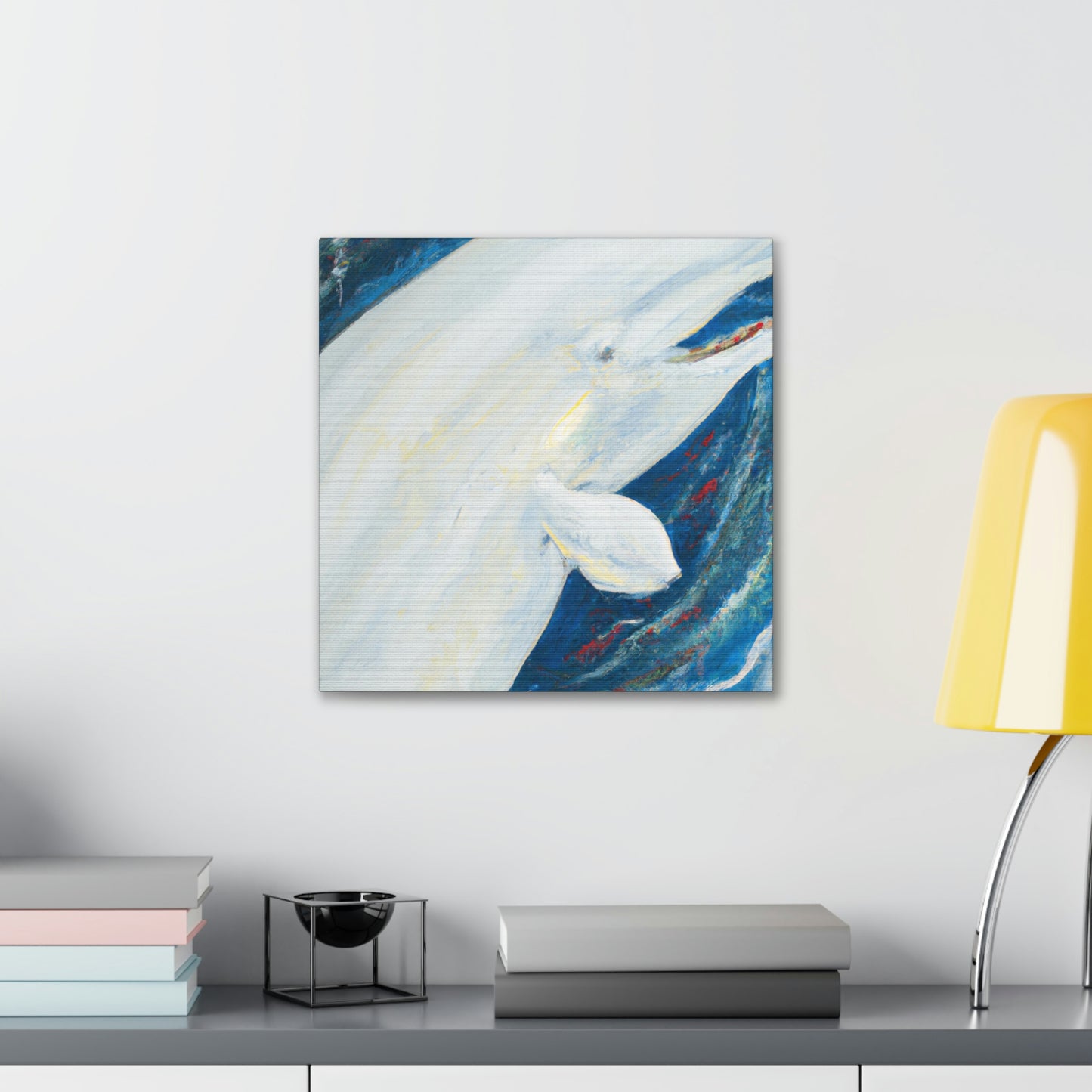 Beluga Whale Majestic. - Canvas