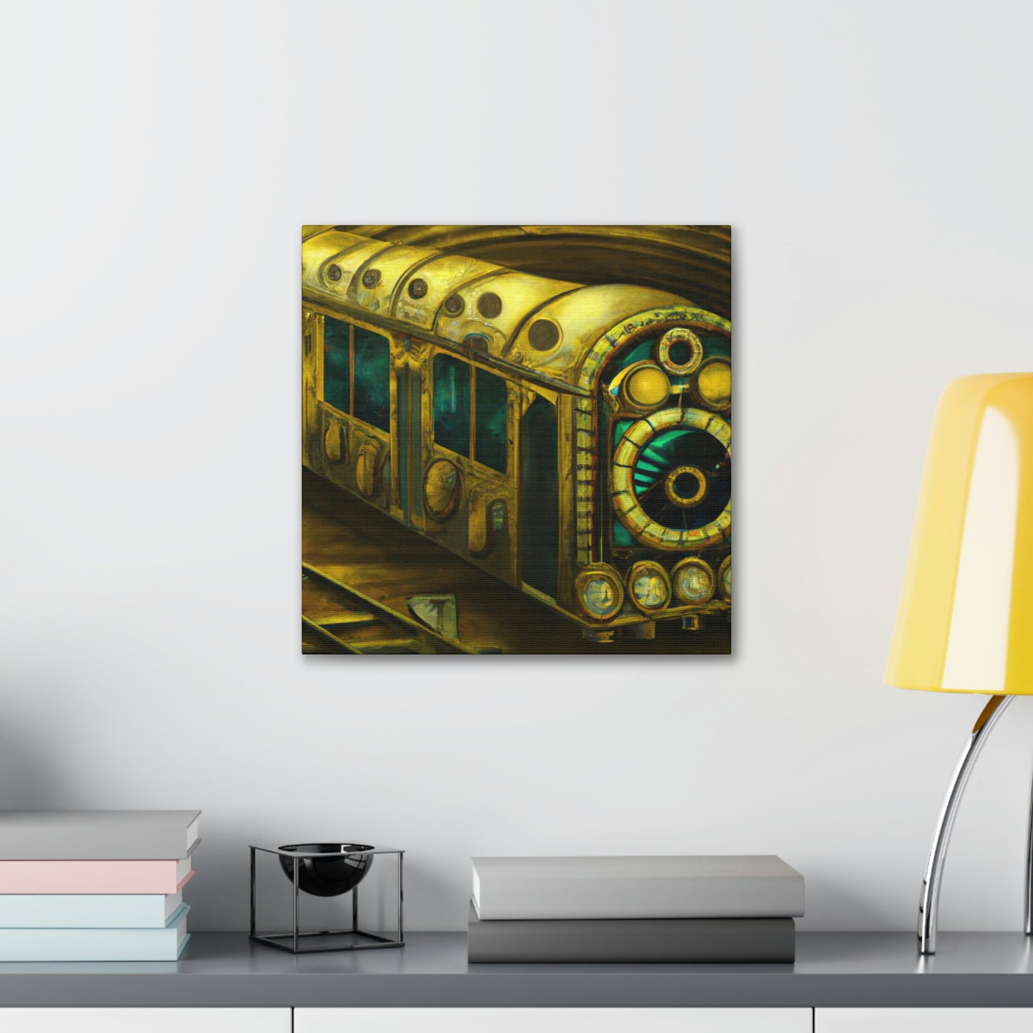 Subway Train Steampunk - Canvas