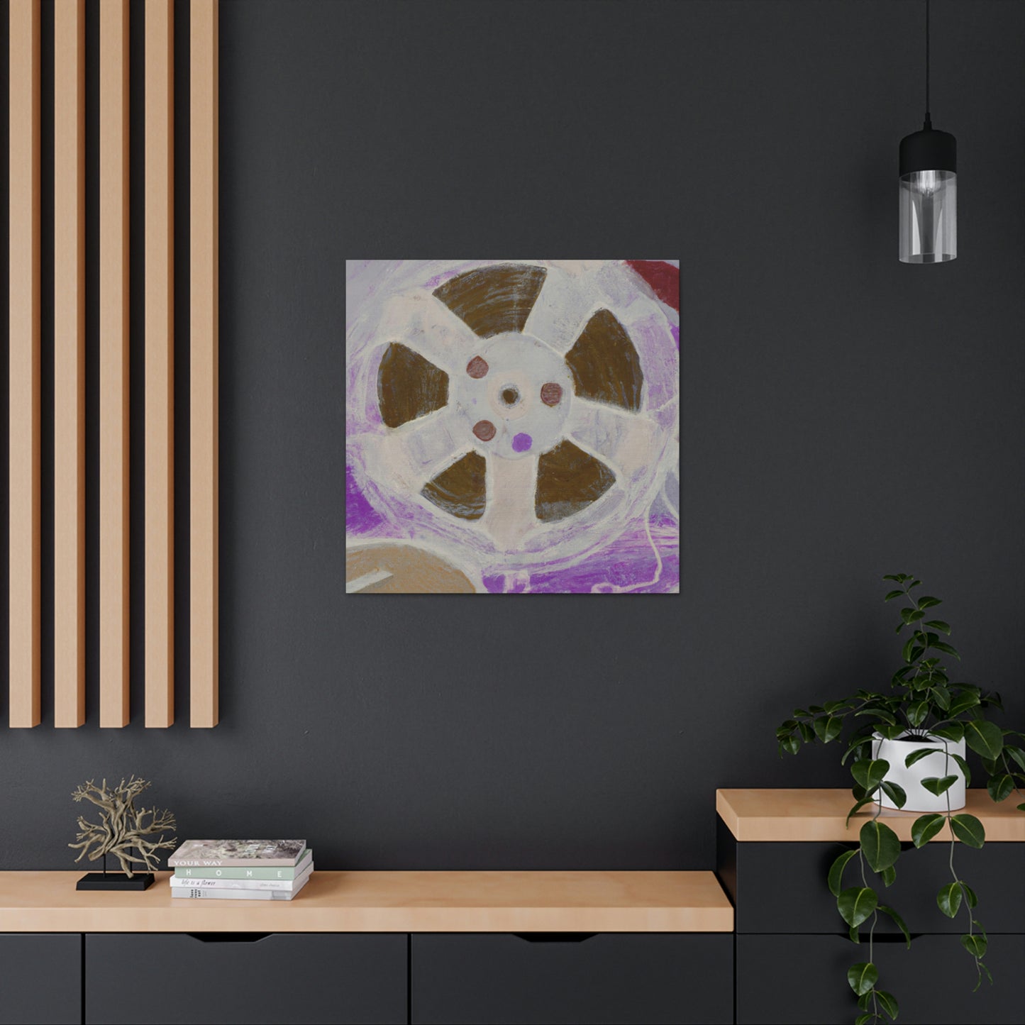 "Retro Reel Reflection" - Canvas