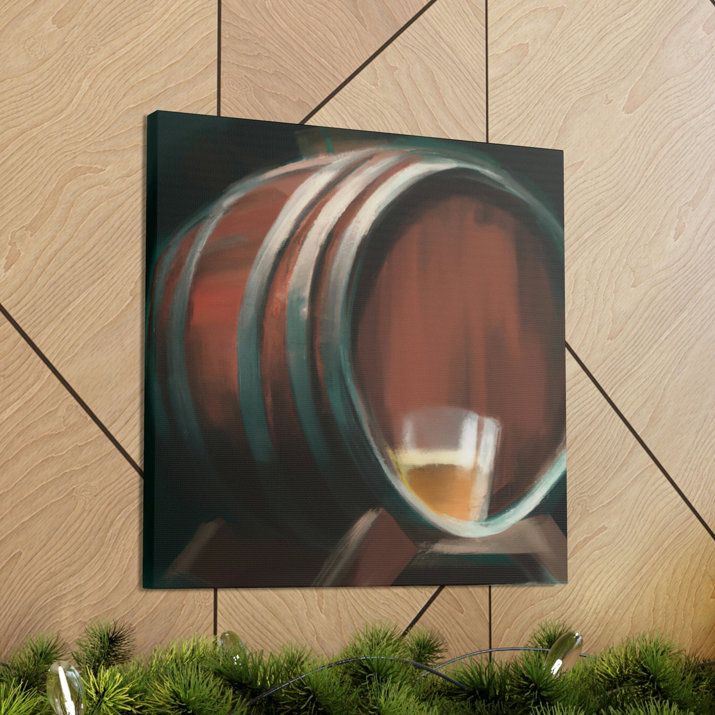 Whiskey in Oak Barrel - Canvas