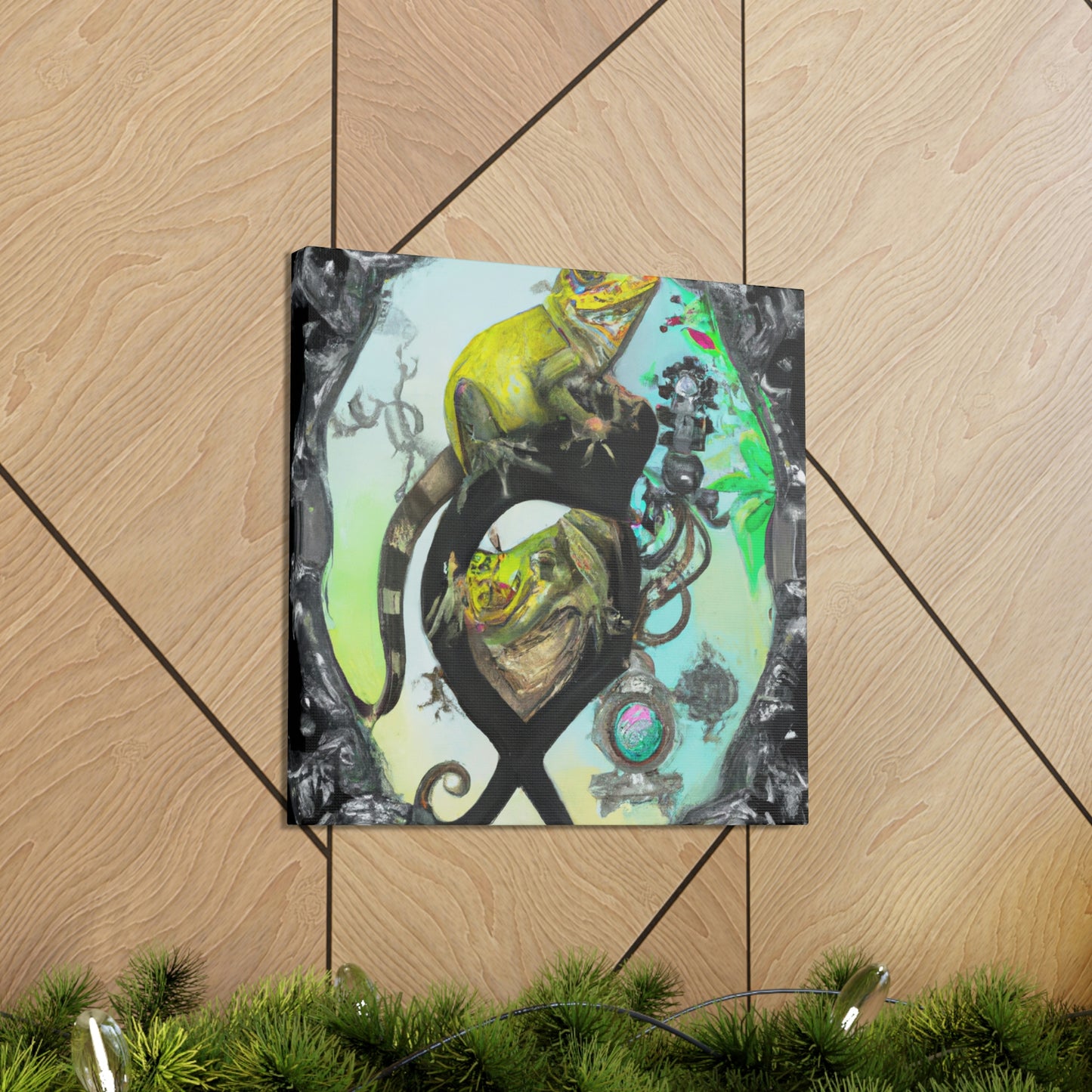 Lizards In Baroque - Canvas