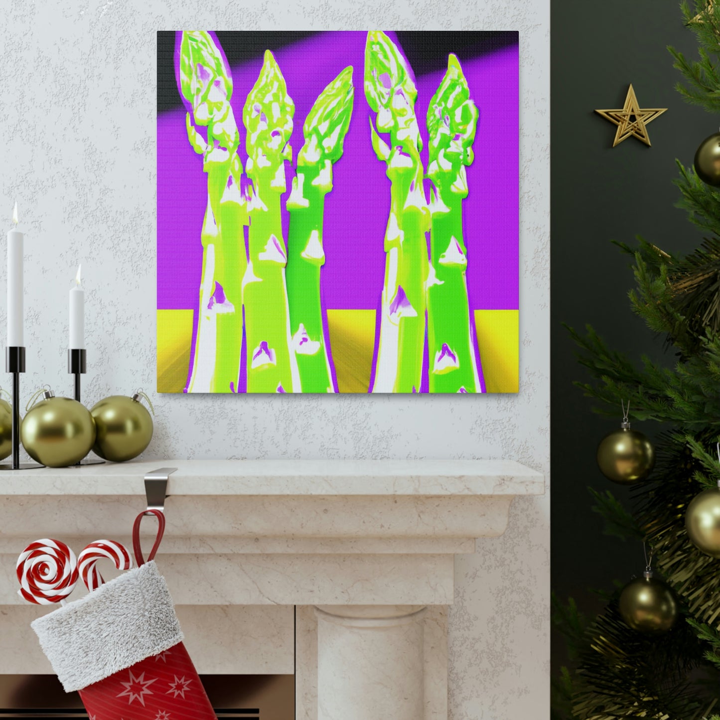 Asparagus Pop Explosion - Canvas