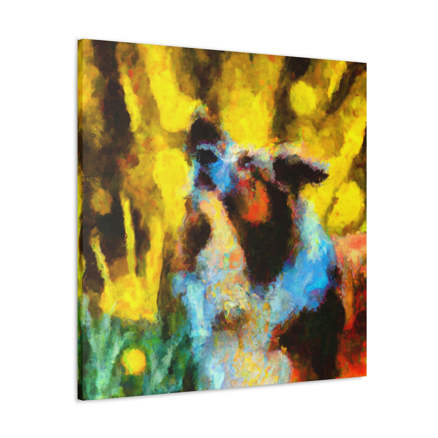 Impressionistic Border Collie - Canvas - Canvas