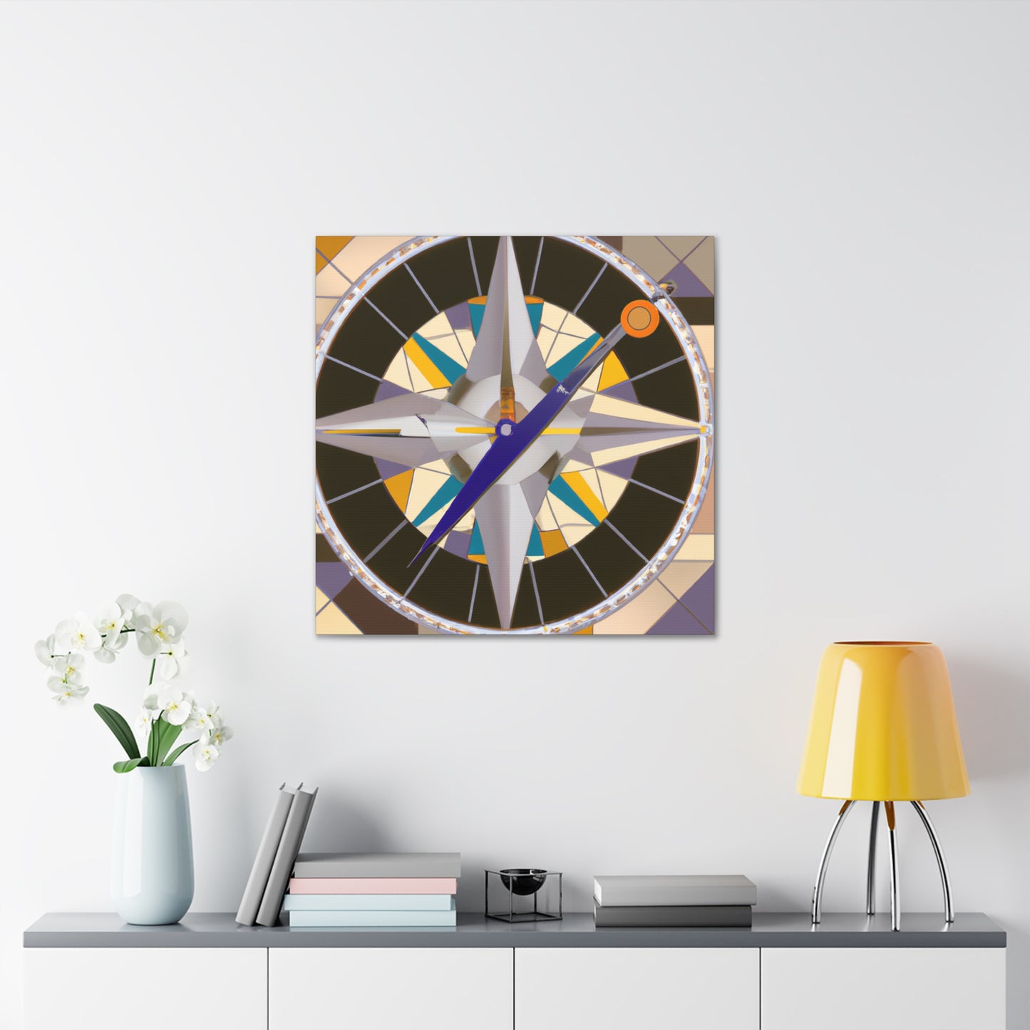 "Compass of Cosmos Glide" - Canvas