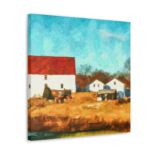 Farmhouse on Canvas - Canvas