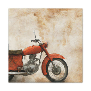 "Motorcycle And Moonlight Dream" - Canvas