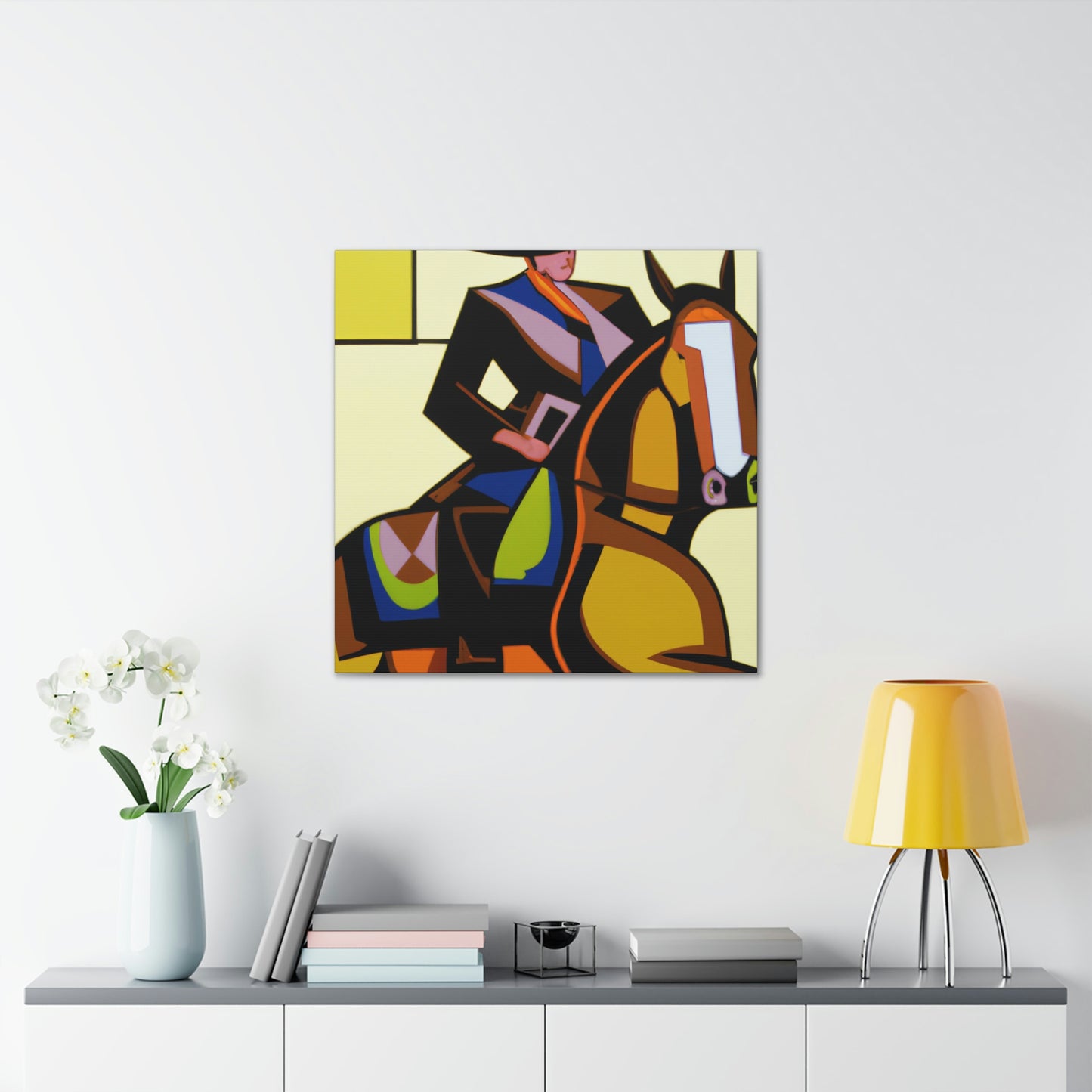 "Cowboy Acrobatic Elegance" - Canvas