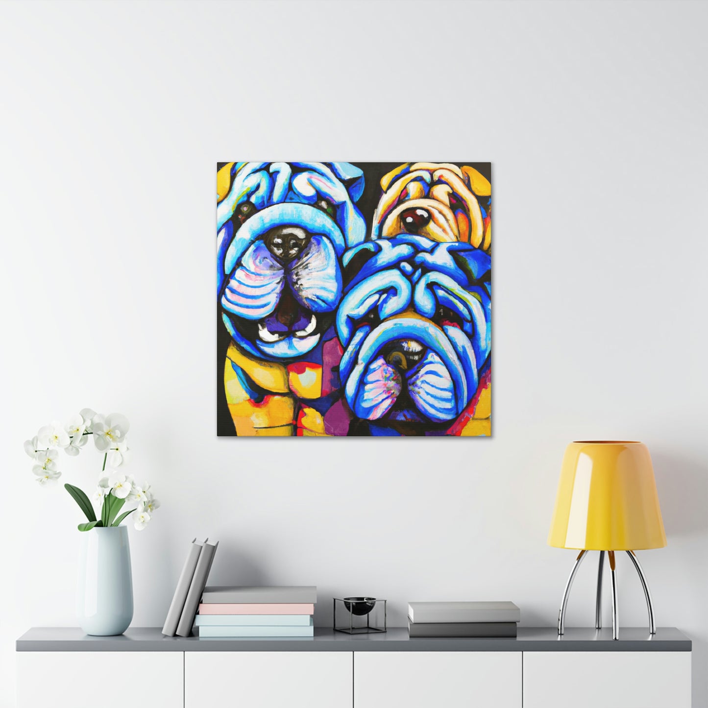 "Shar Pei Abstract Dream" - Canvas