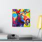 "Moose in Pop Art" - Canvas