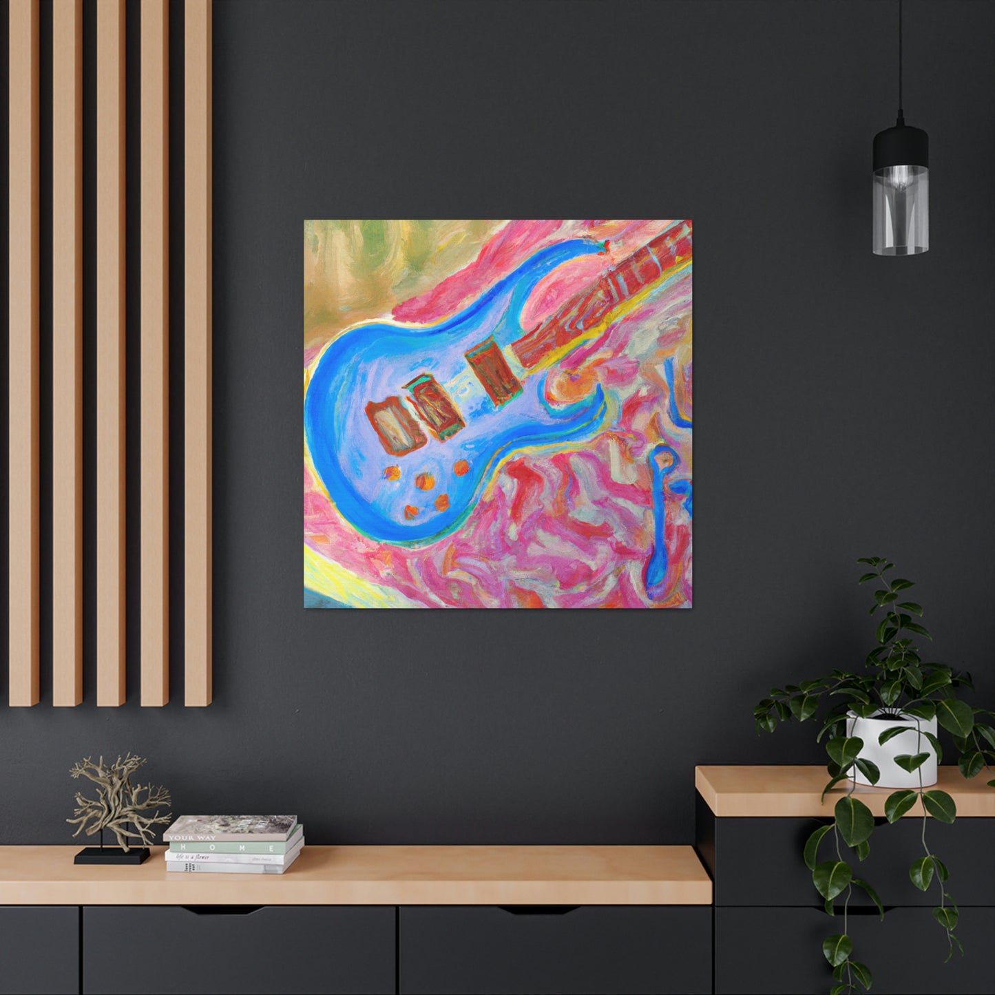 "Electric Guitar Triumphant" - Canvas