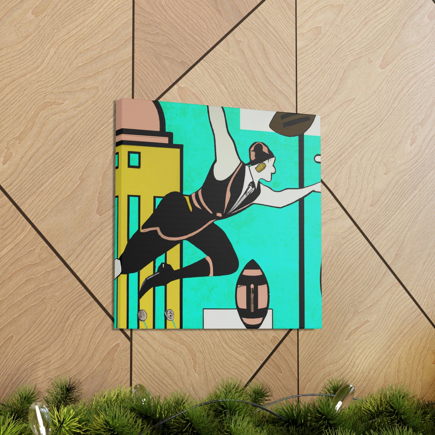 "Football in Motion Opulence" - Canvas