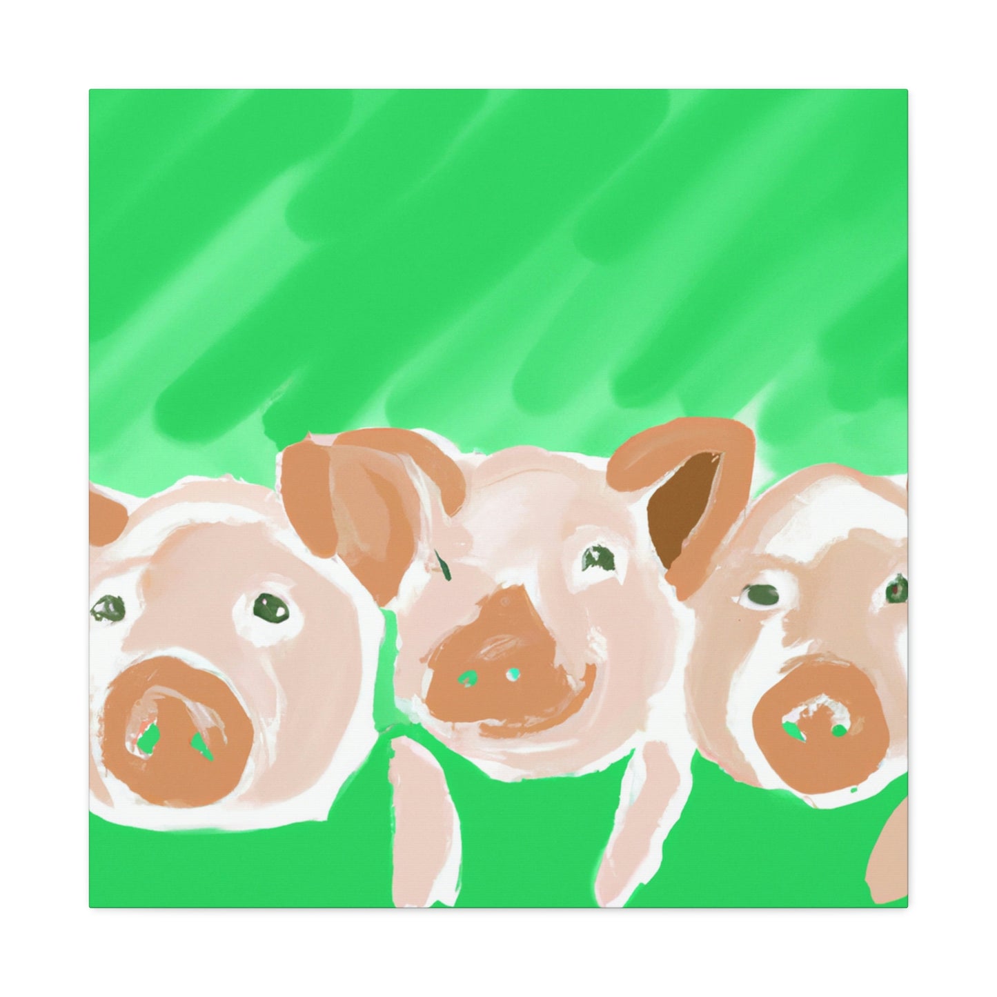 Pigs in Monochrome - Canvas