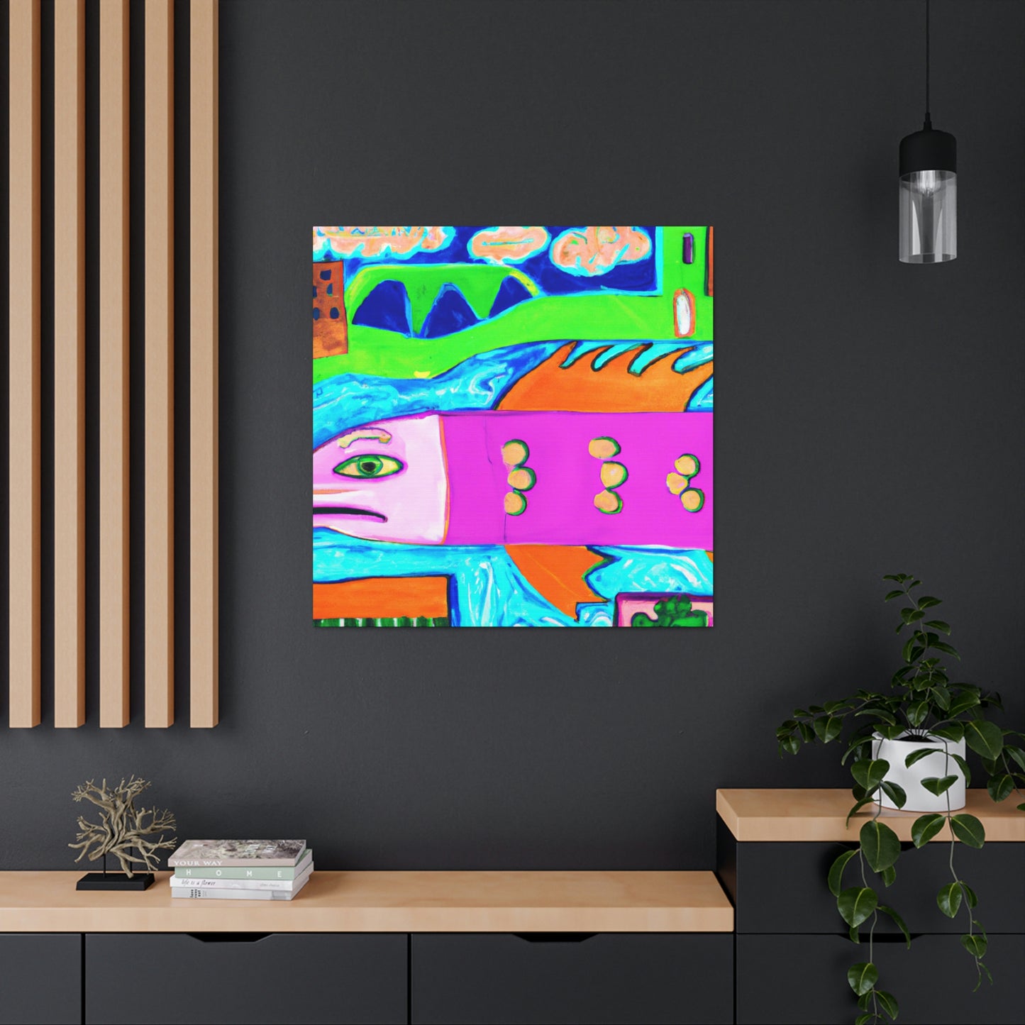 Salmon in Splendor - Canvas