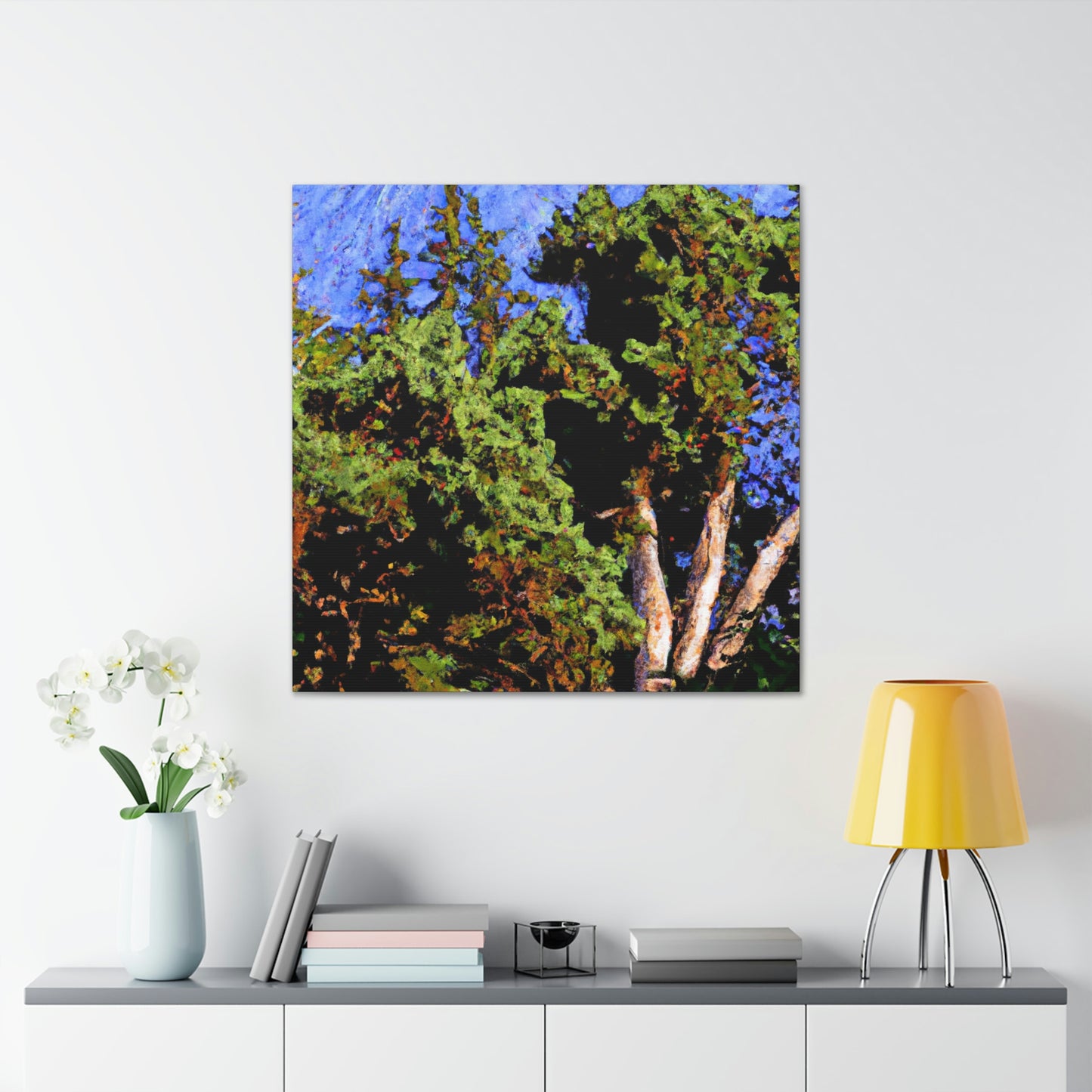 "Cedar Tree Expressionism" - Canvas