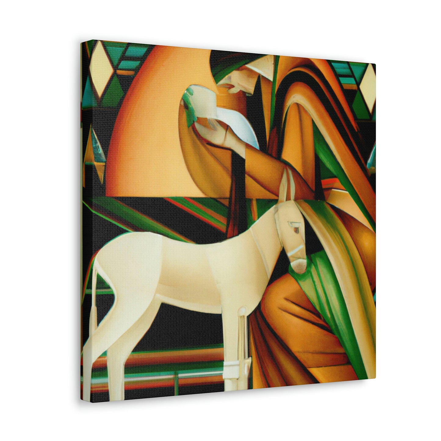 "A Deco Manger Scene" - Canvas