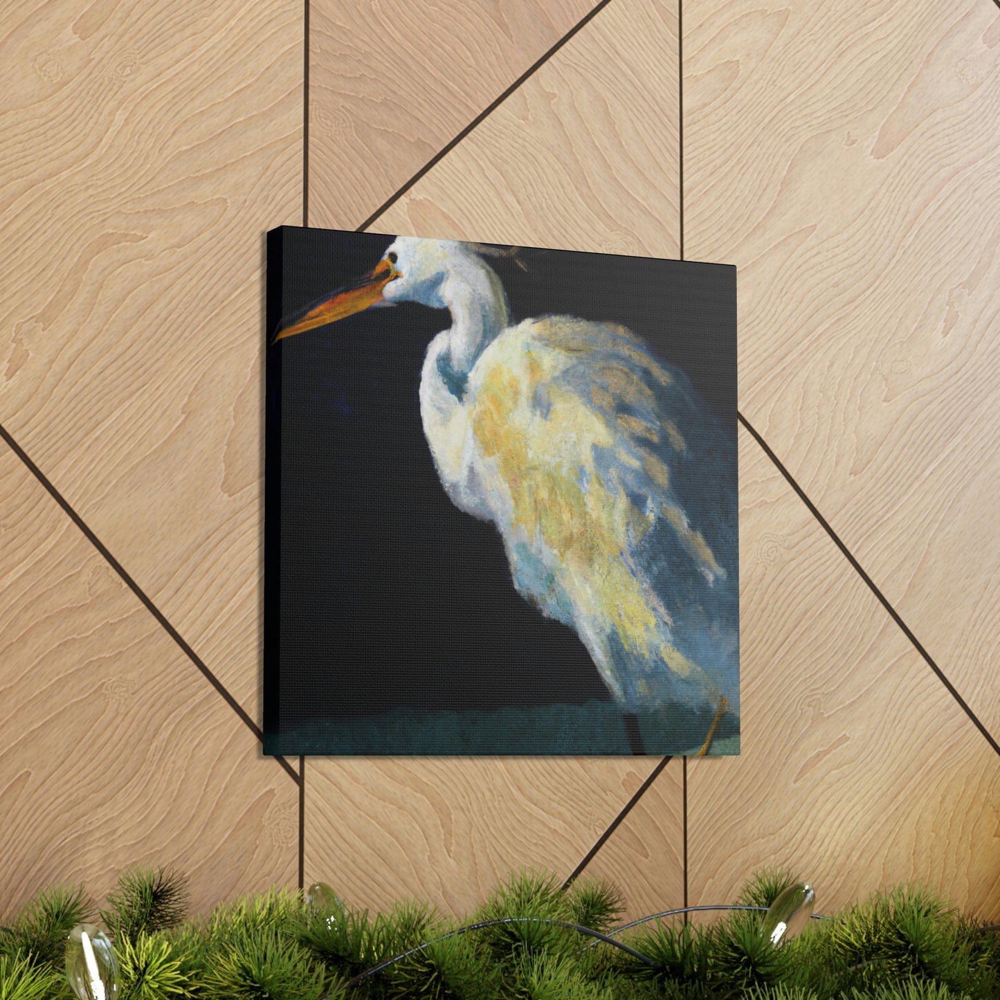 Snowy Egret Serenity - Canvas