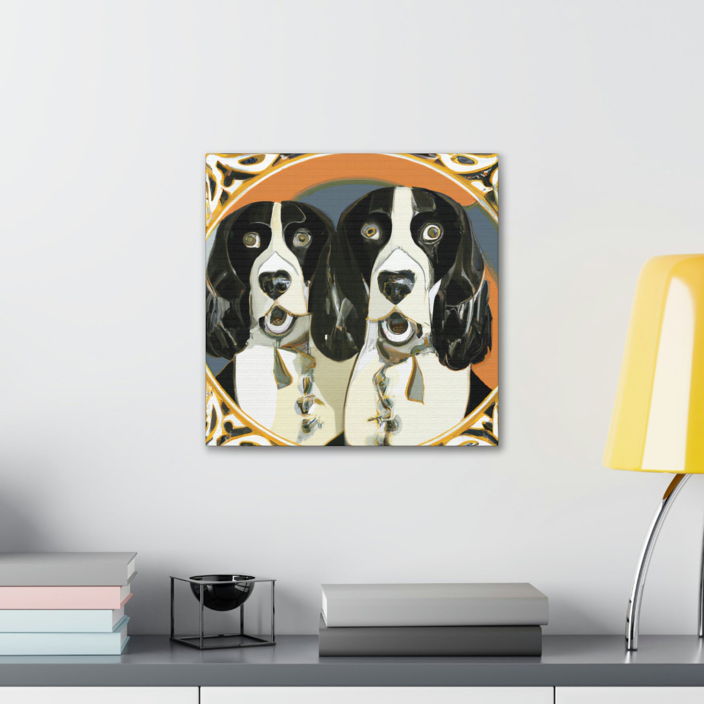 "Springer Spaniel Splendor" - Canvas