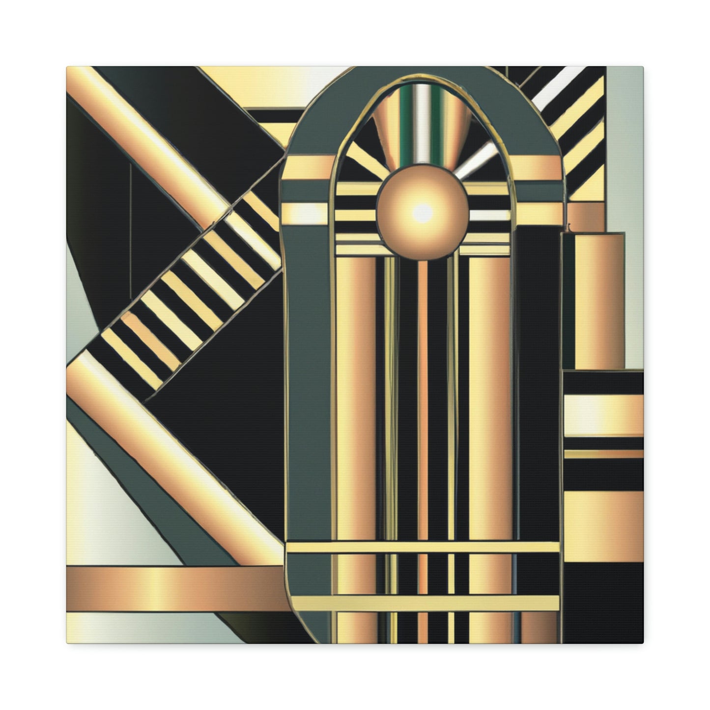 "Striking Art Deco Glory" - Canvas